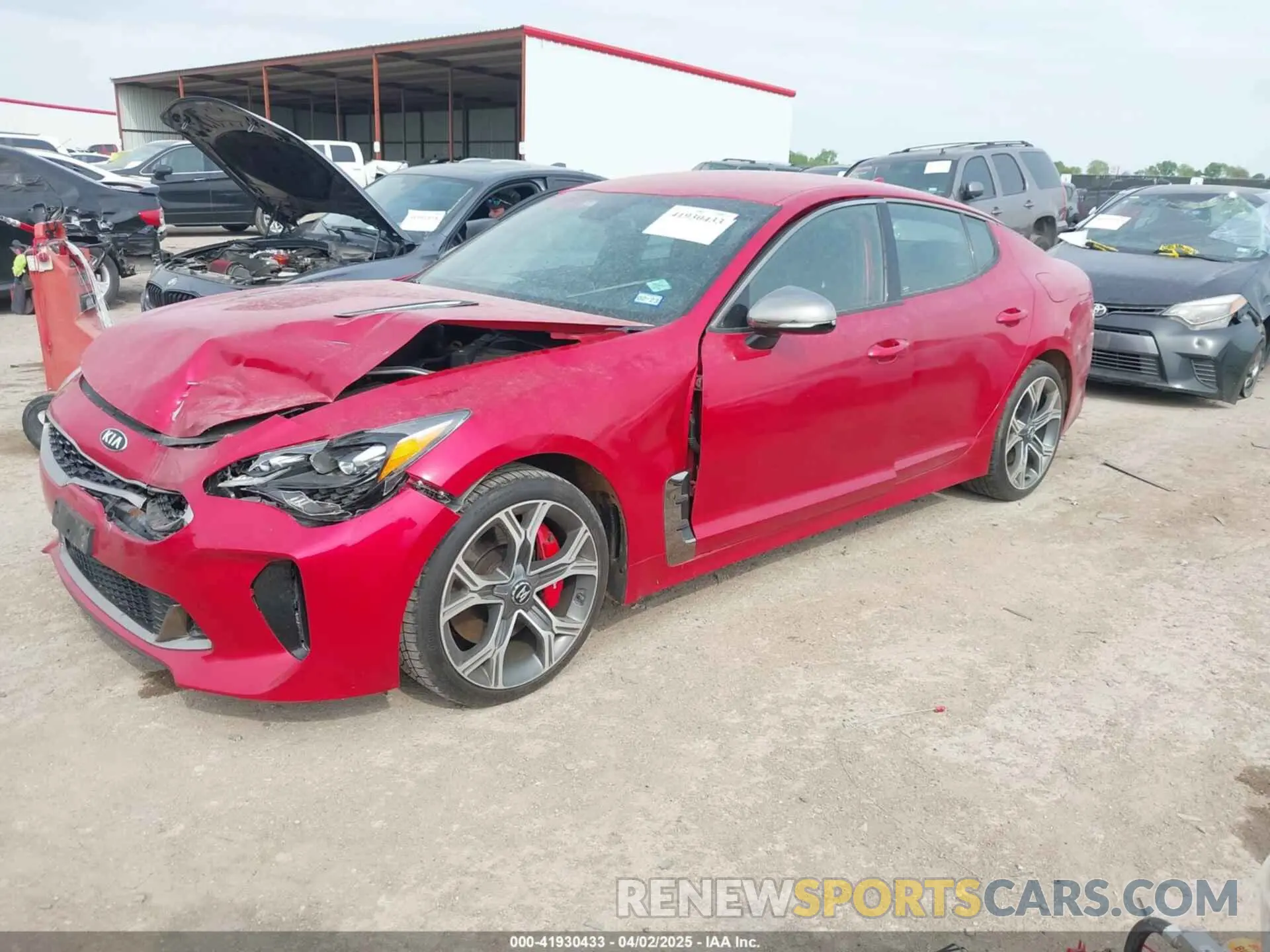 2 Photograph of a damaged car KNAE35LC8L6075740 KIA STINGER 2020