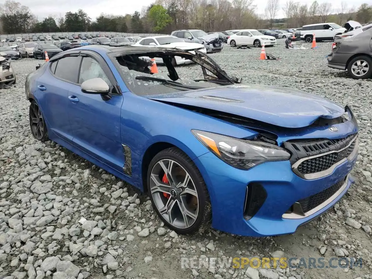 4 Photograph of a damaged car KNAE45LC3L6072175 KIA STINGER 2020