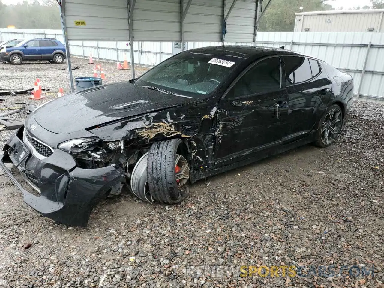 1 Photograph of a damaged car KNAE45LC5L6077359 KIA STINGER 2020