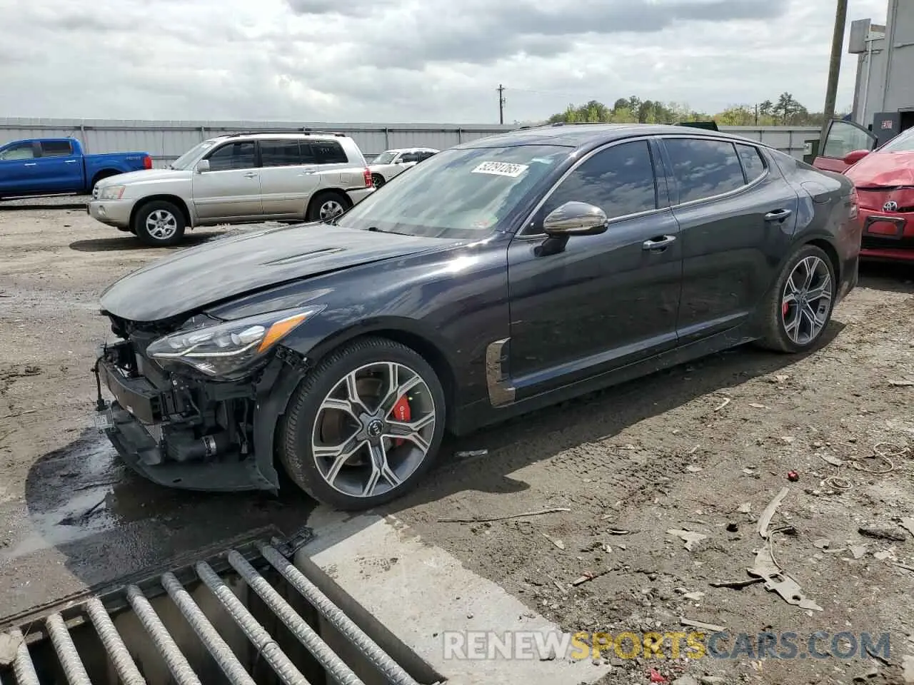 1 Photograph of a damaged car KNAE45LC8L6081602 KIA STINGER 2020