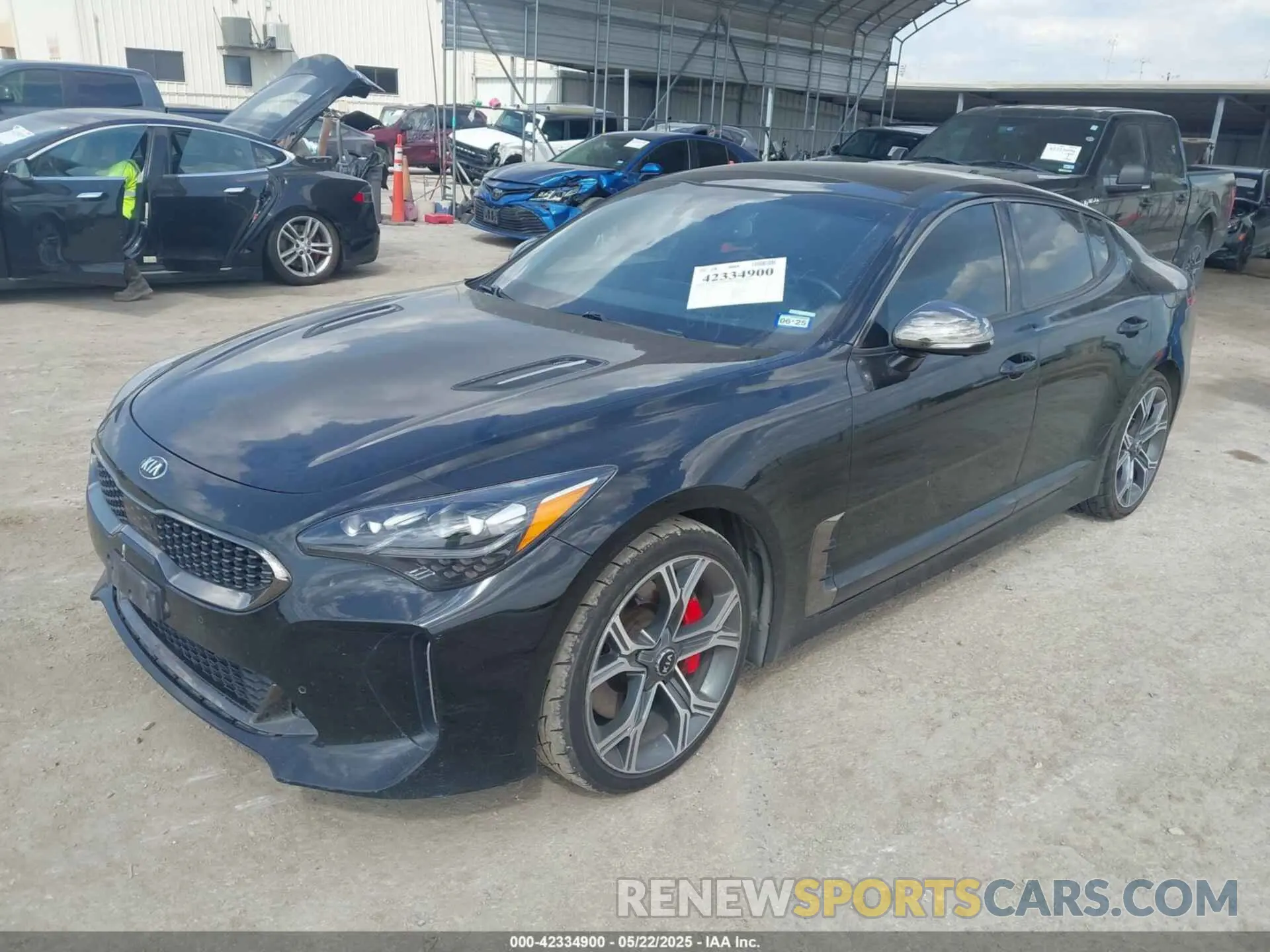 2 Photograph of a damaged car KNAE55LC0L6073491 KIA STINGER 2020