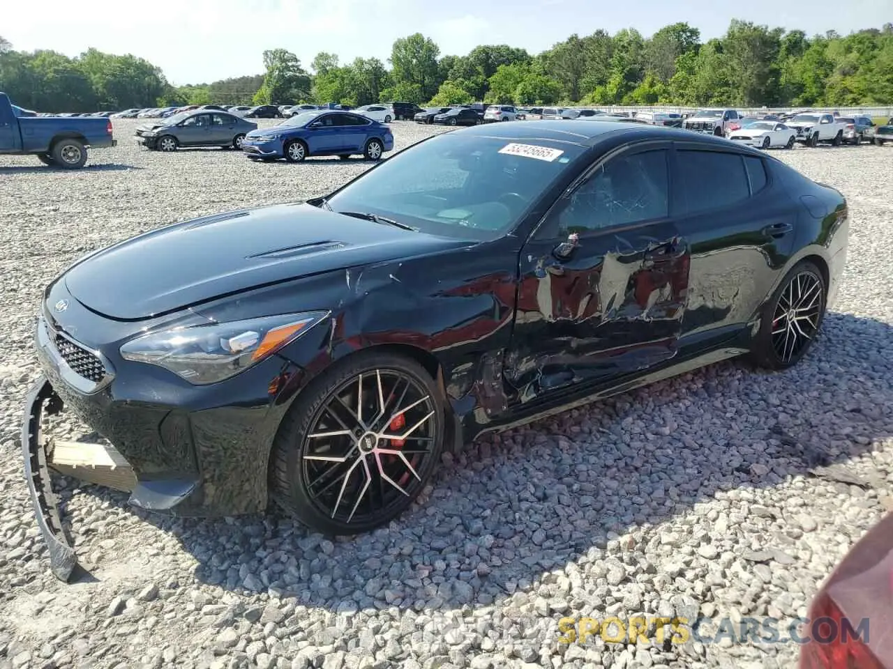 1 Photograph of a damaged car KNAE55LC5L6081490 KIA STINGER 2020