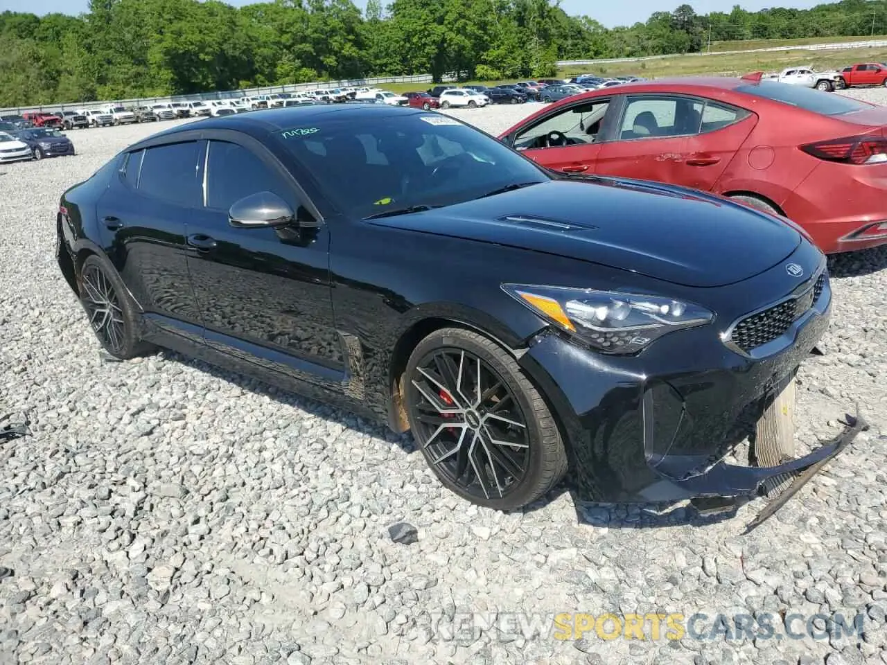 4 Photograph of a damaged car KNAE55LC5L6081490 KIA STINGER 2020