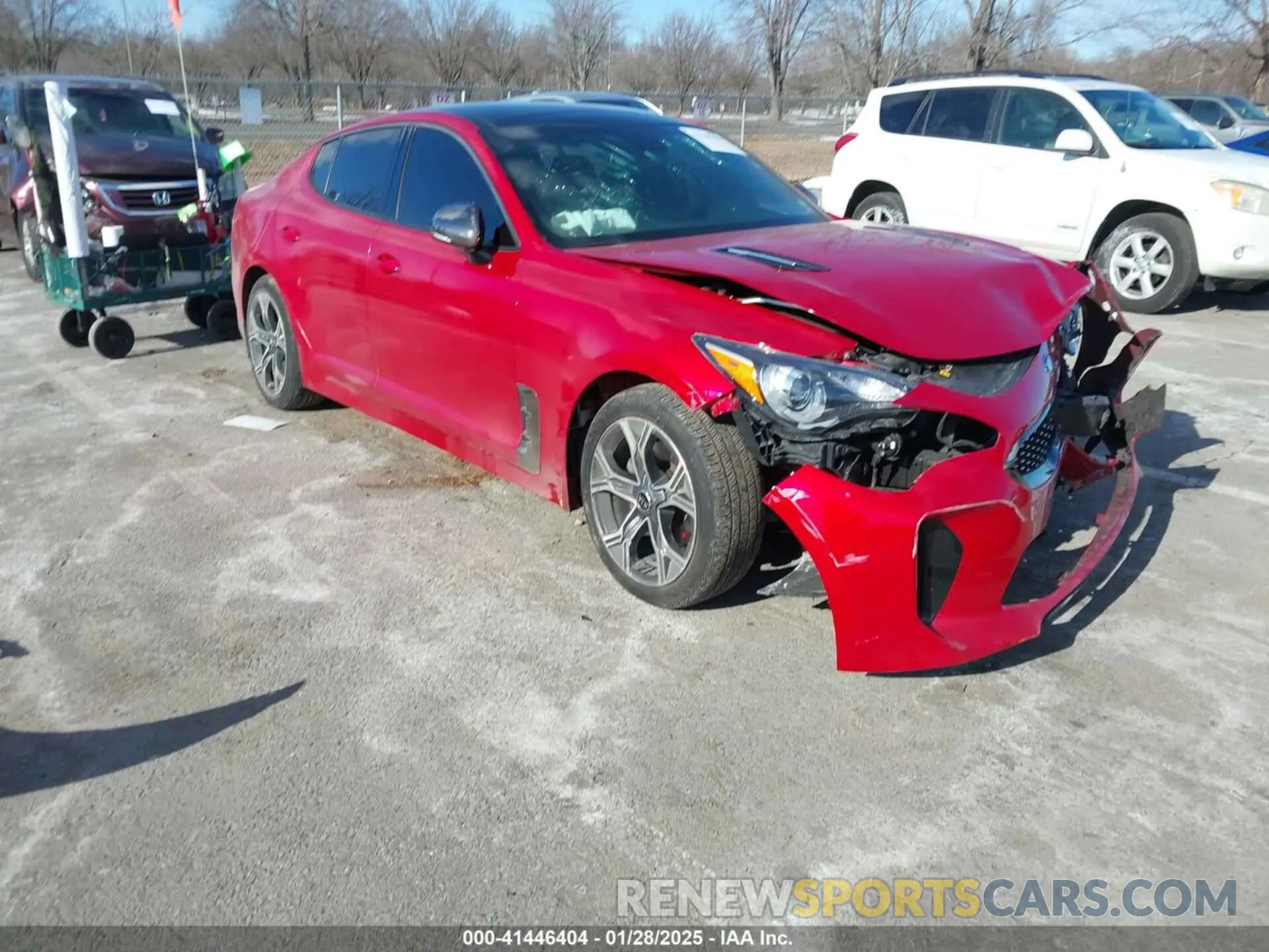 1 Photograph of a damaged car KNAE15LA0M6088116 KIA STINGER 2021