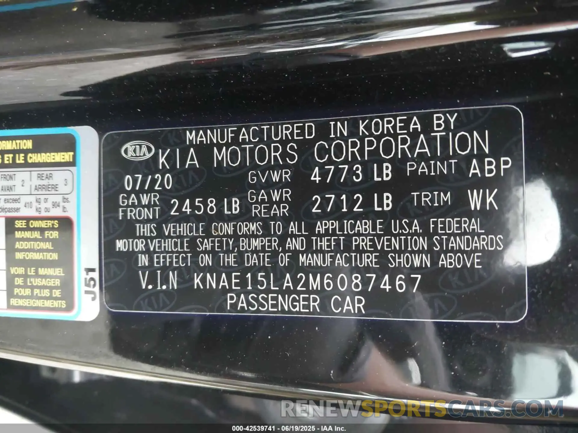 9 Photograph of a damaged car KNAE15LA2M6087467 KIA STINGER 2021
