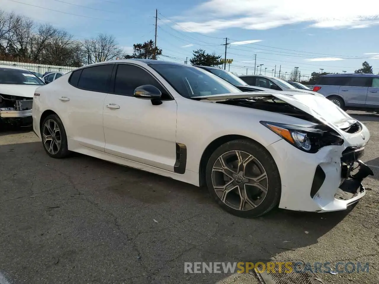 4 Photograph of a damaged car KNAE15LA3M6098185 KIA STINGER 2021