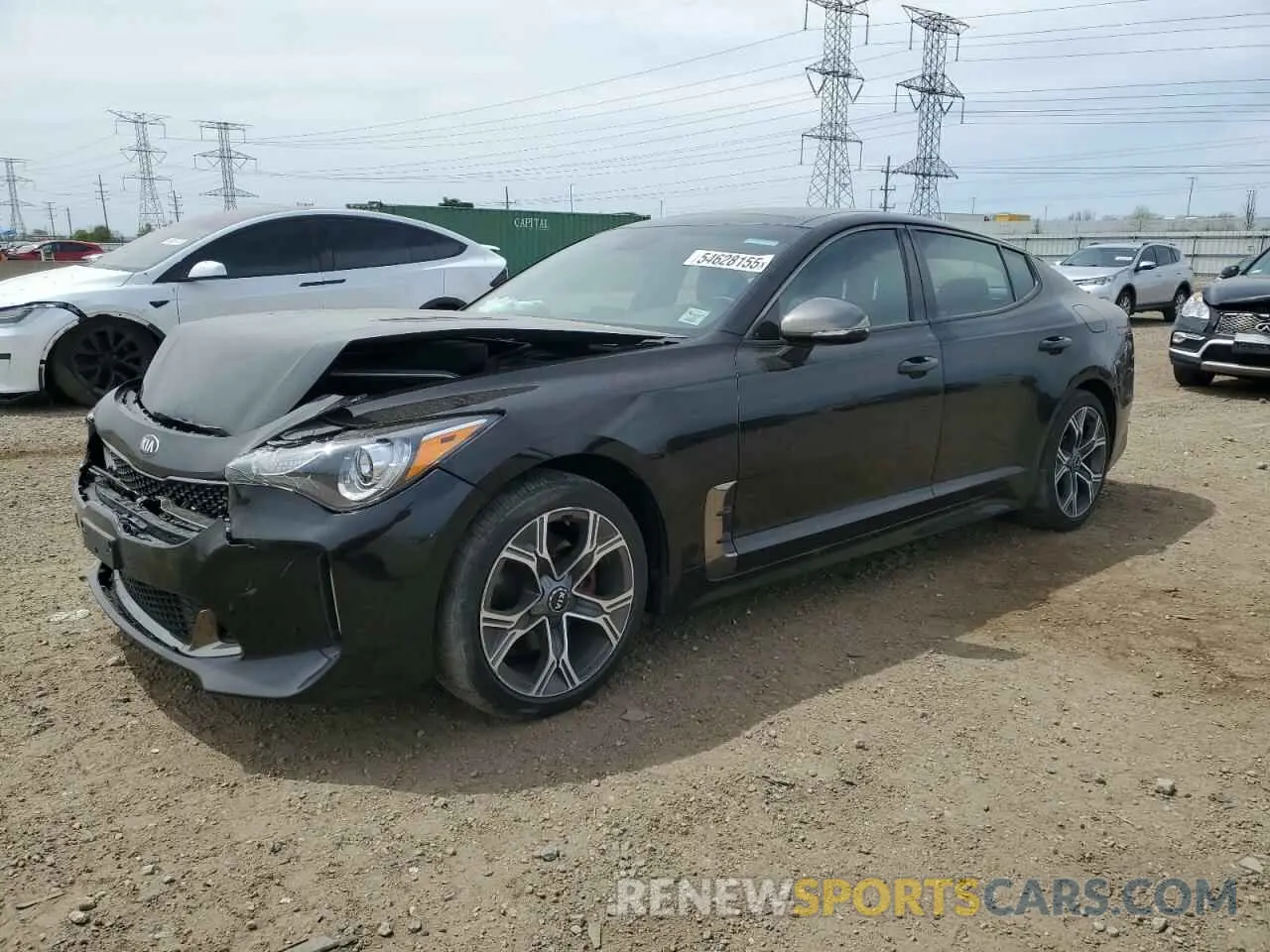 1 Photograph of a damaged car KNAE15LA5M6087706 KIA STINGER 2021