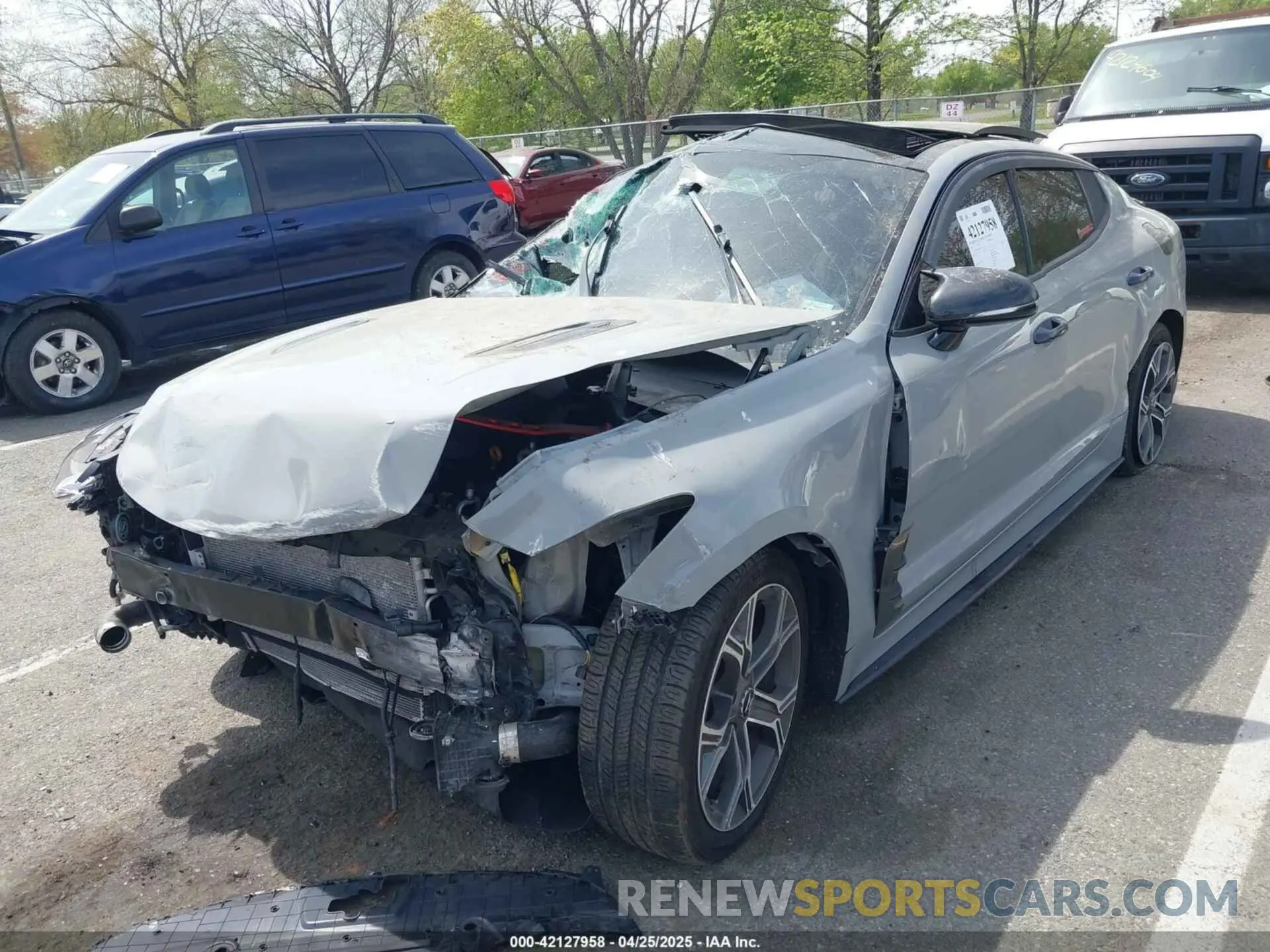 2 Photograph of a damaged car KNAE15LA6M6091912 KIA STINGER 2021