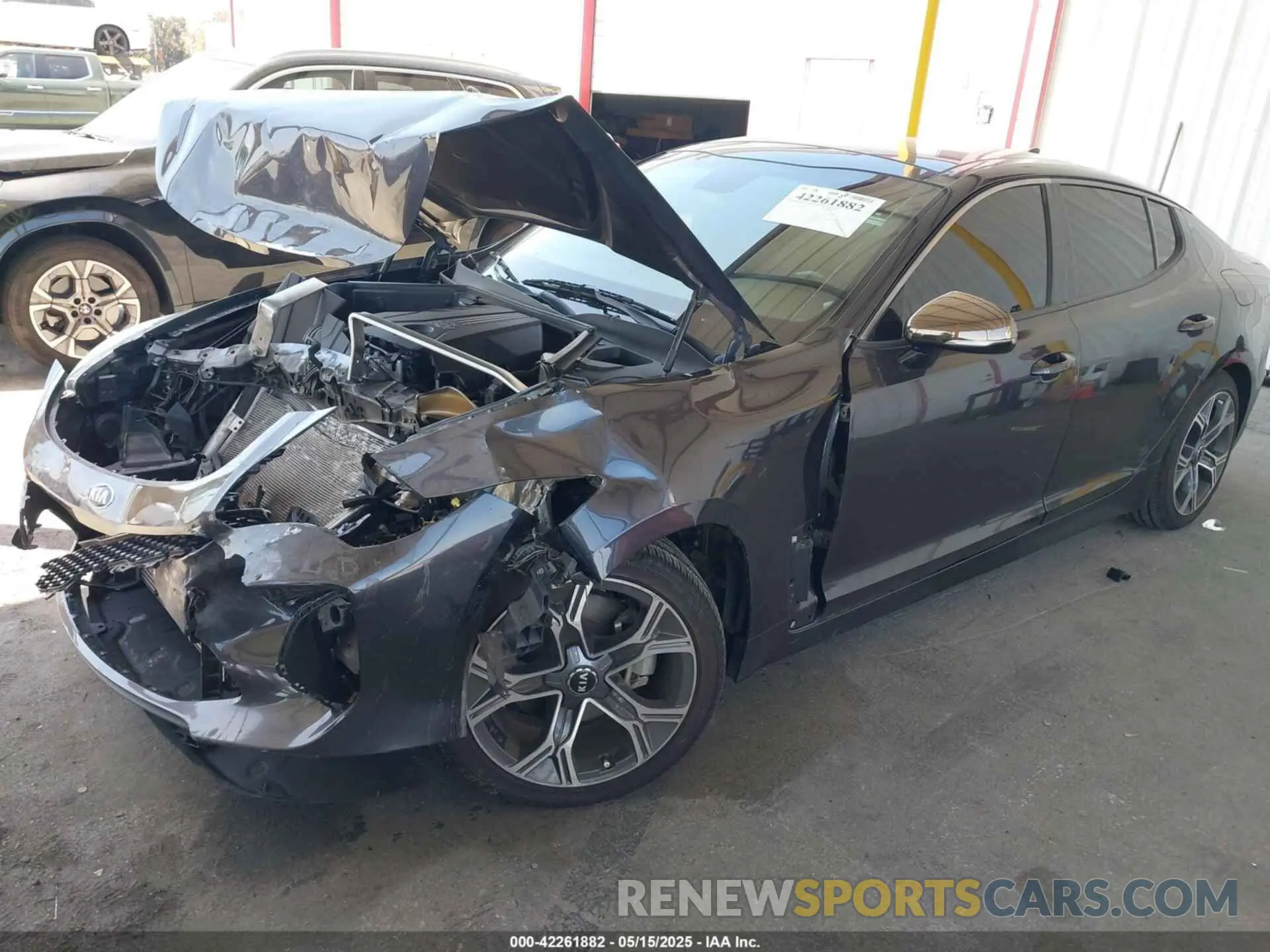 2 Photograph of a damaged car KNAE15LA8M6089725 KIA STINGER 2021