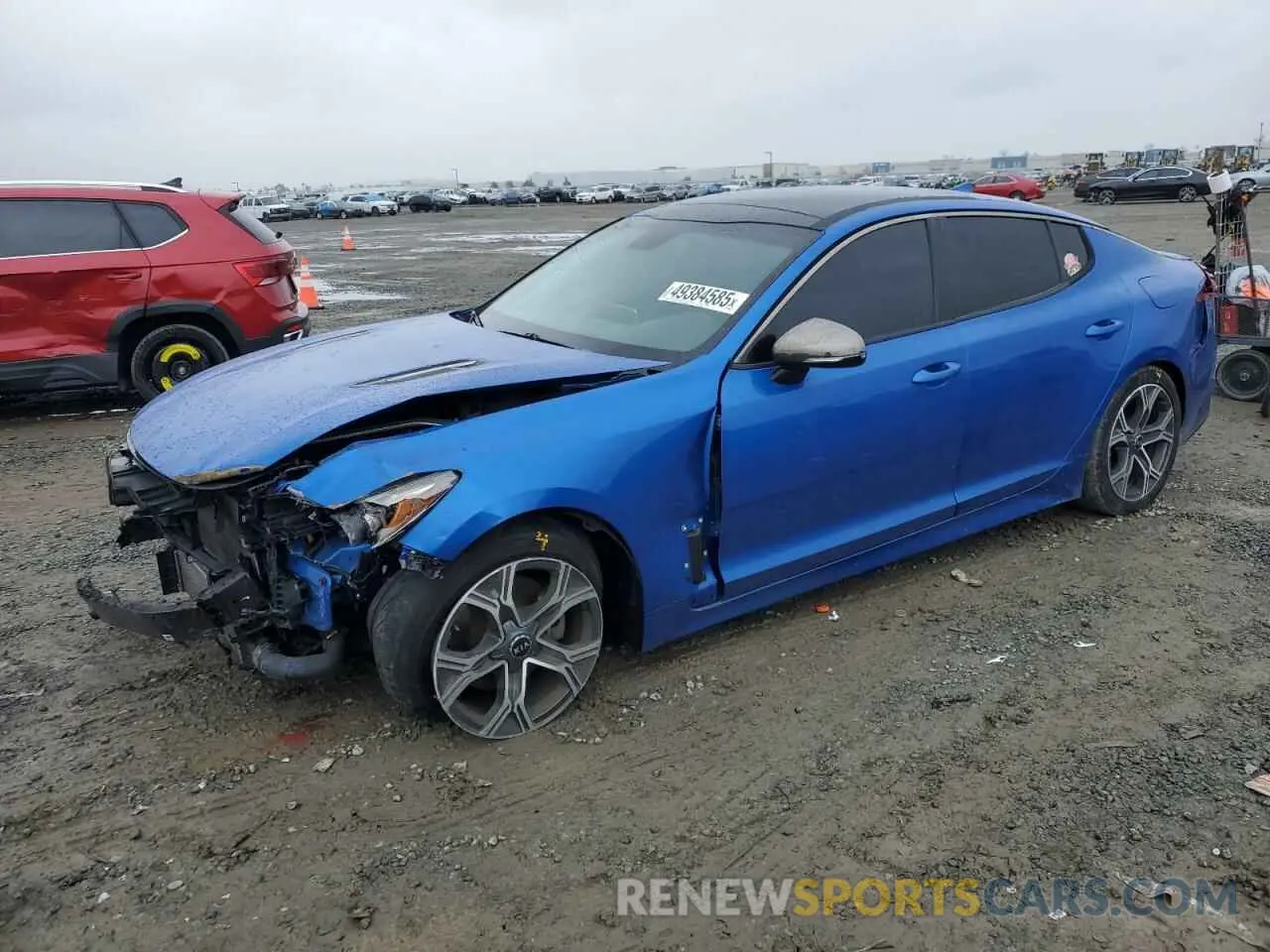 1 Photograph of a damaged car KNAE15LA8M6098246 KIA STINGER 2021