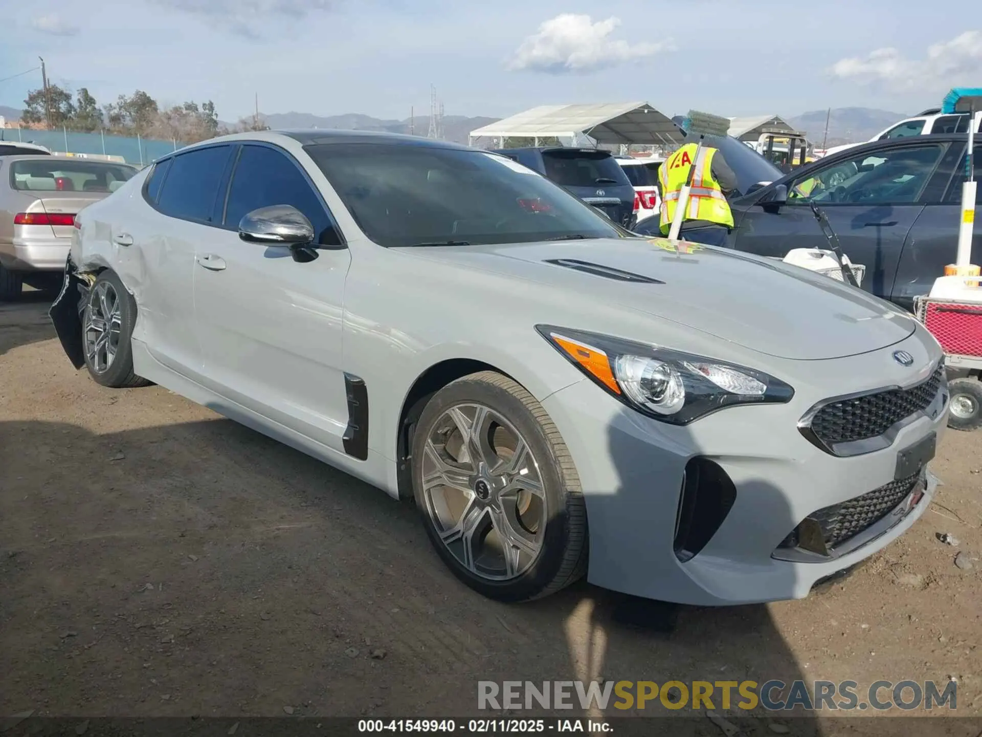 1 Photograph of a damaged car KNAE15LAXM6097213 KIA STINGER 2021