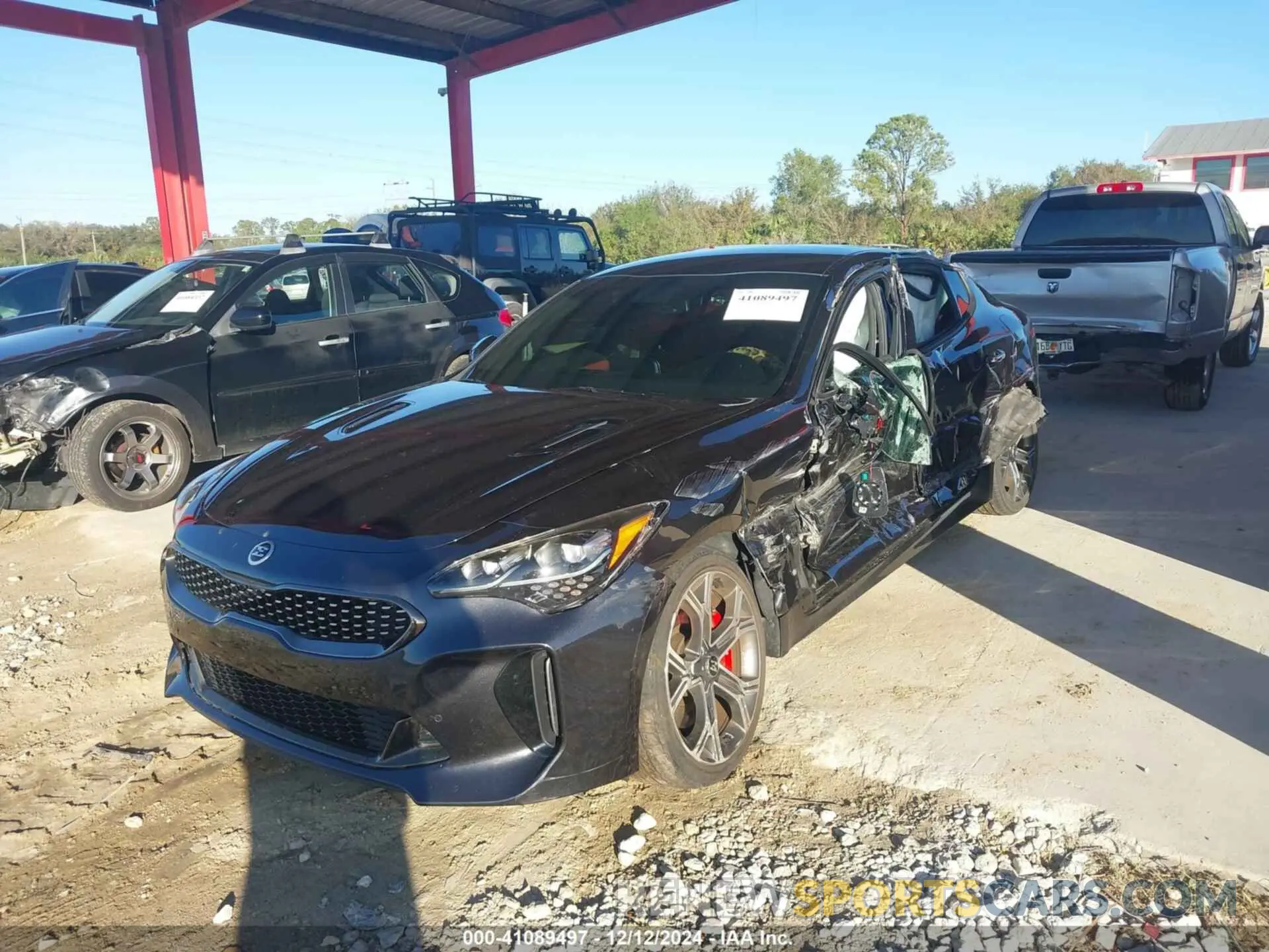 2 Photograph of a damaged car KNAE35LC3M6096075 KIA STINGER 2021