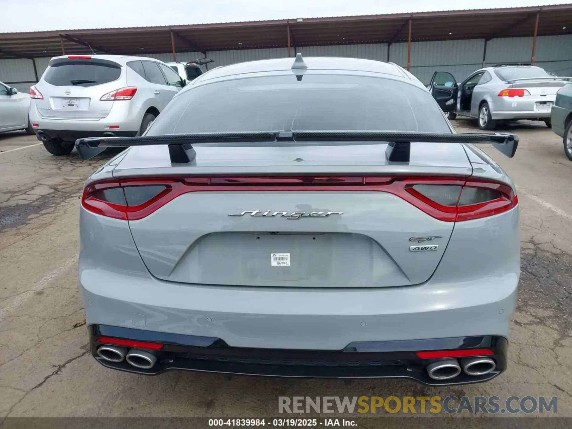 16 Photograph of a damaged car KNAE35LC6M6093087 KIA STINGER 2021