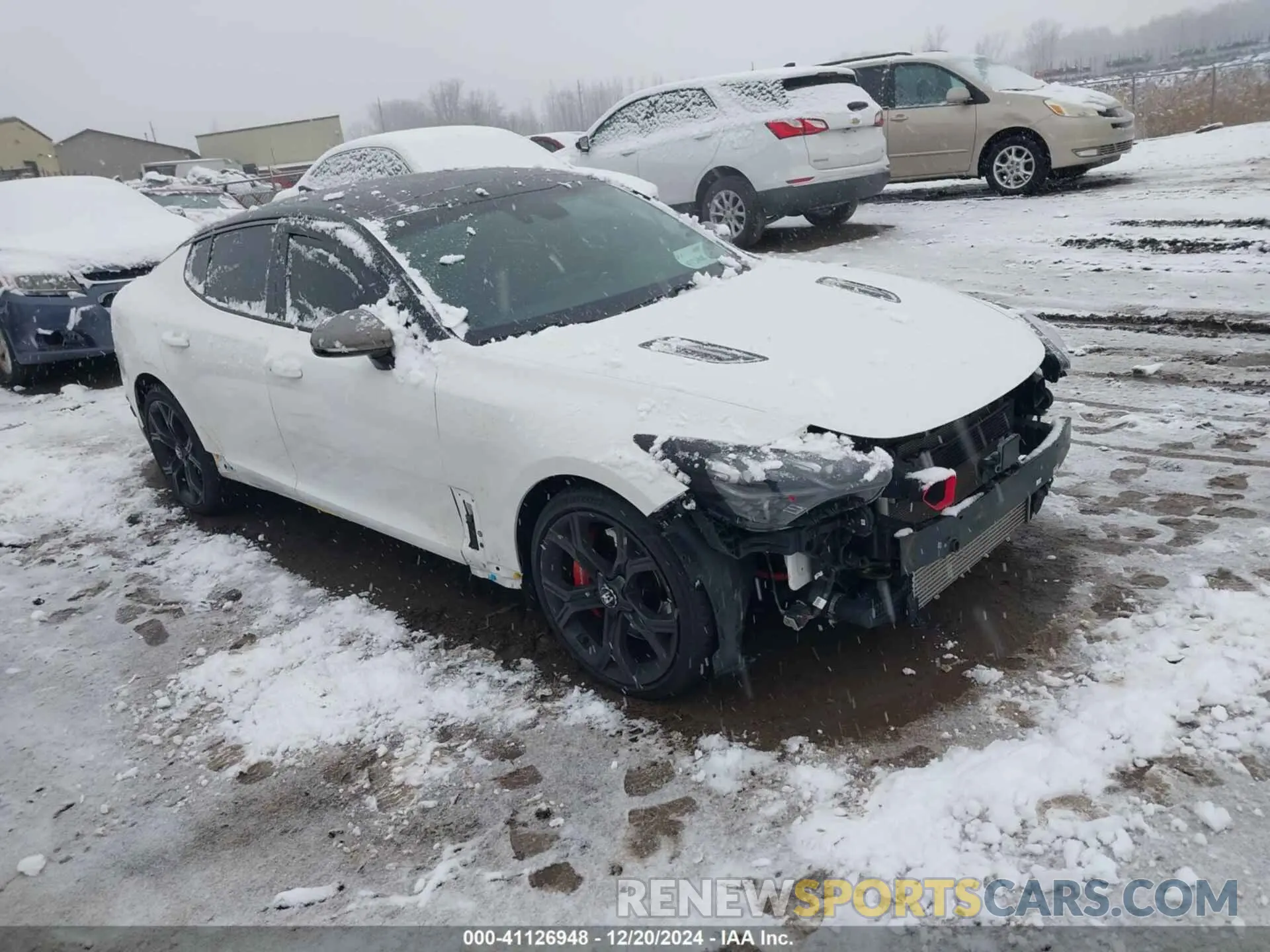 1 Photograph of a damaged car KNAE45LC7M6087733 KIA STINGER 2021