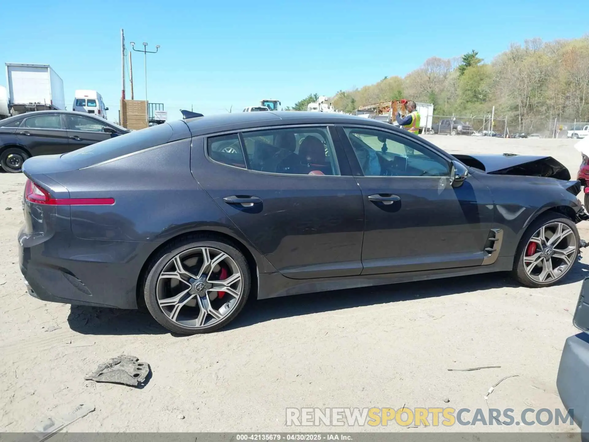12 Photograph of a damaged car KNAE45LC8M6091760 KIA STINGER 2021