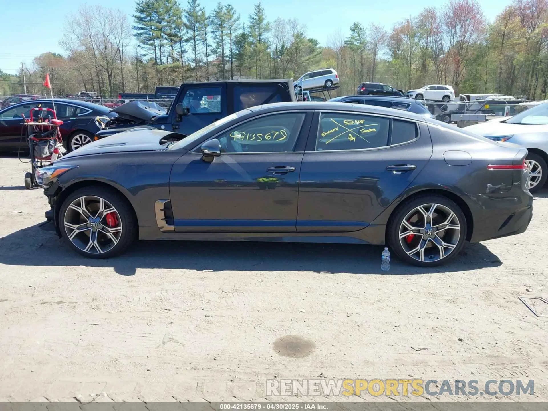 13 Photograph of a damaged car KNAE45LC8M6091760 KIA STINGER 2021