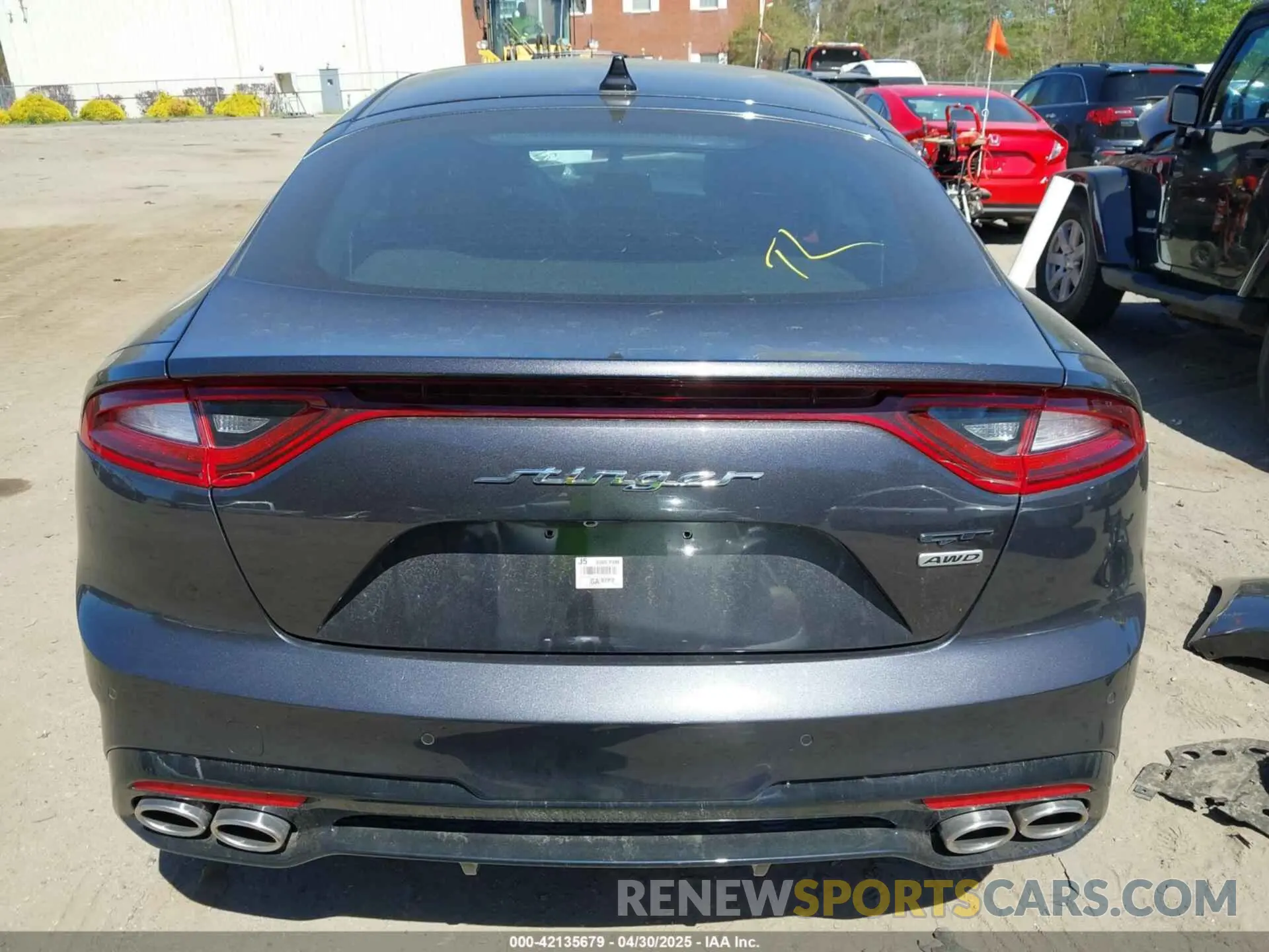 15 Photograph of a damaged car KNAE45LC8M6091760 KIA STINGER 2021