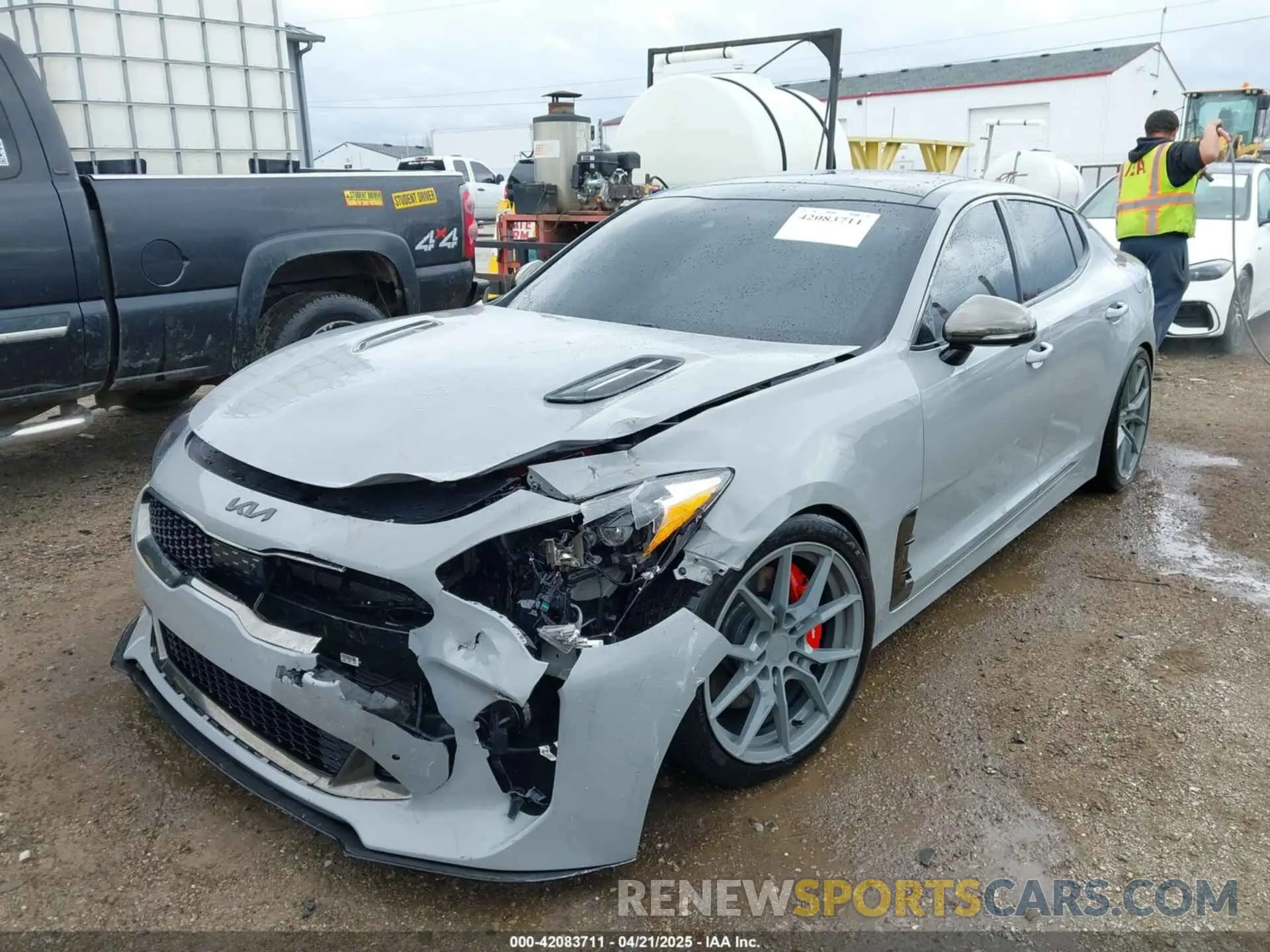 2 Photograph of a damaged car KNAE55LC0M6087845 KIA STINGER 2021