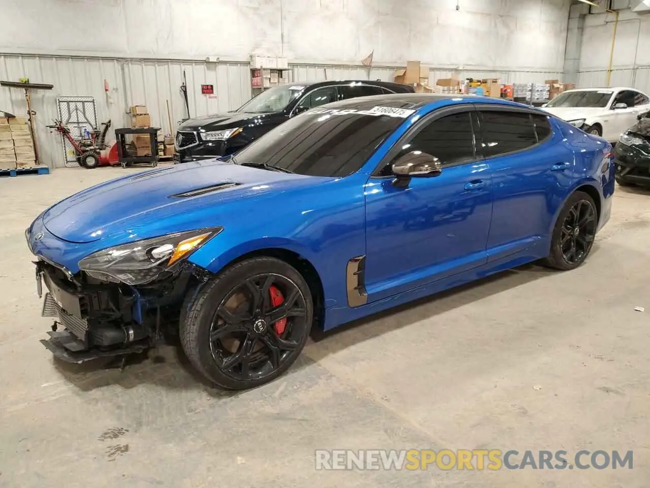 1 Photograph of a damaged car KNAE55LC2M6089564 KIA STINGER 2021