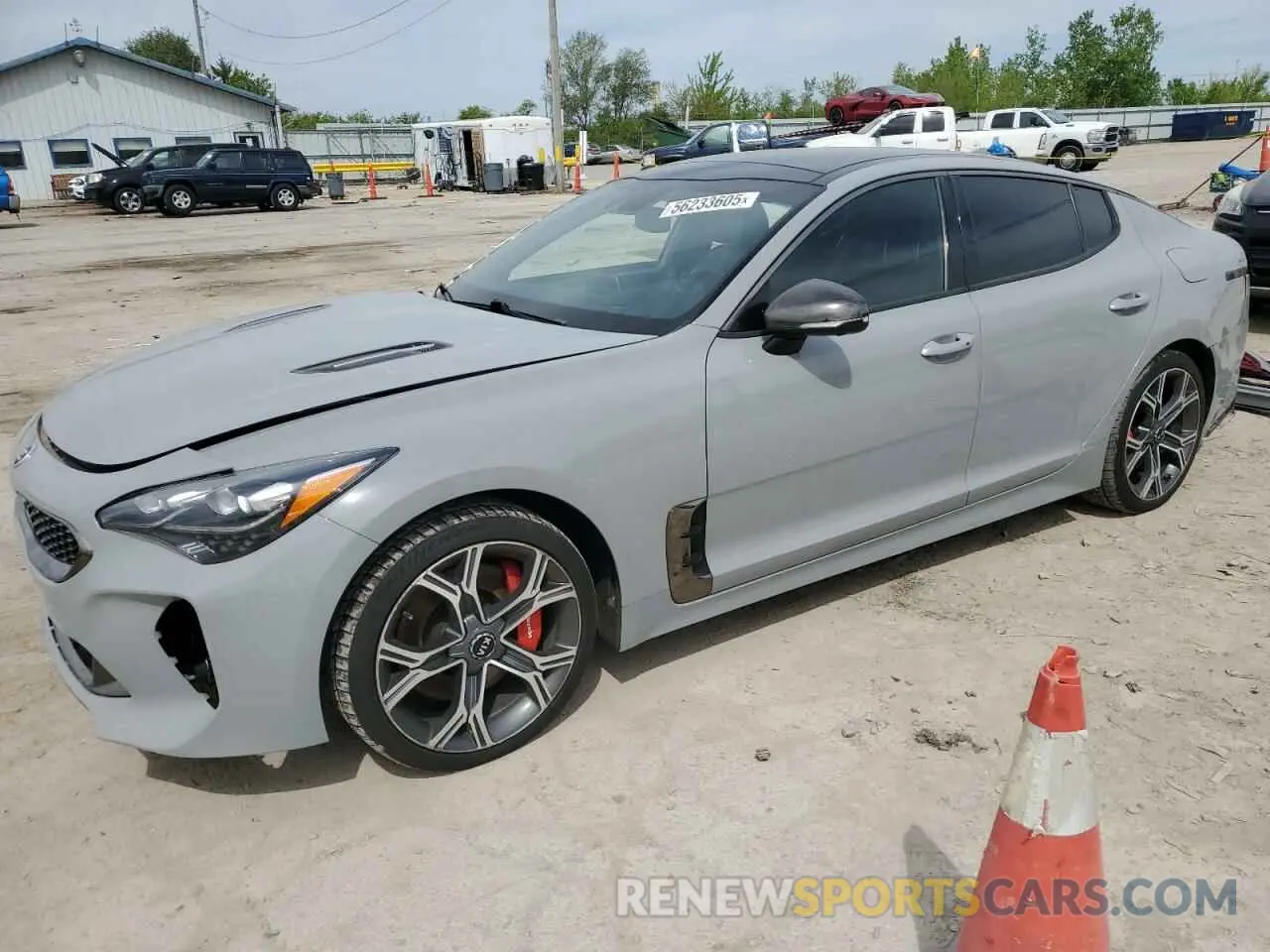 1 Photograph of a damaged car KNAE55LC5M6090966 KIA STINGER 2021