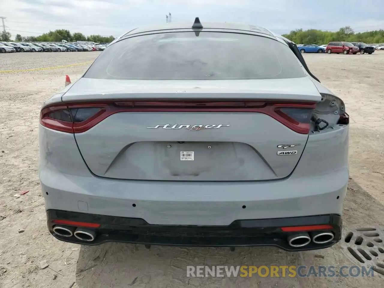 6 Photograph of a damaged car KNAE55LC5M6090966 KIA STINGER 2021