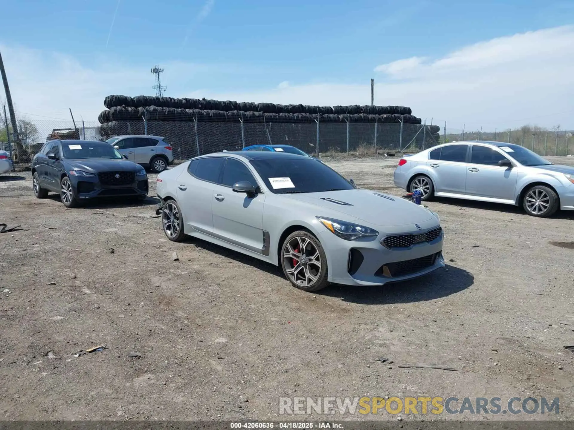 1 Photograph of a damaged car KNAE55LC5M6097786 KIA STINGER 2021