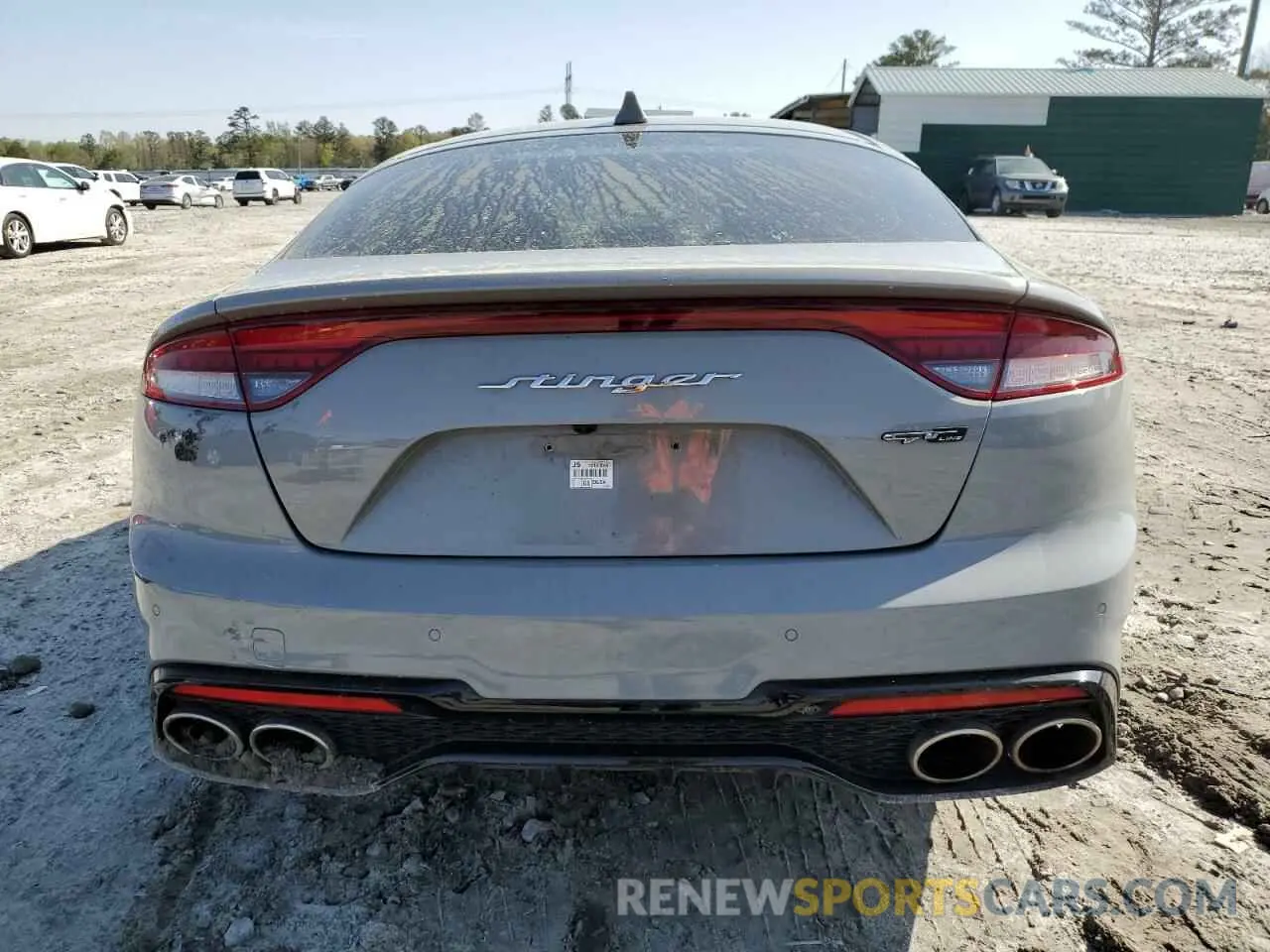 6 Photograph of a damaged car KNAE35LD0N6116390 KIA STINGER 2022