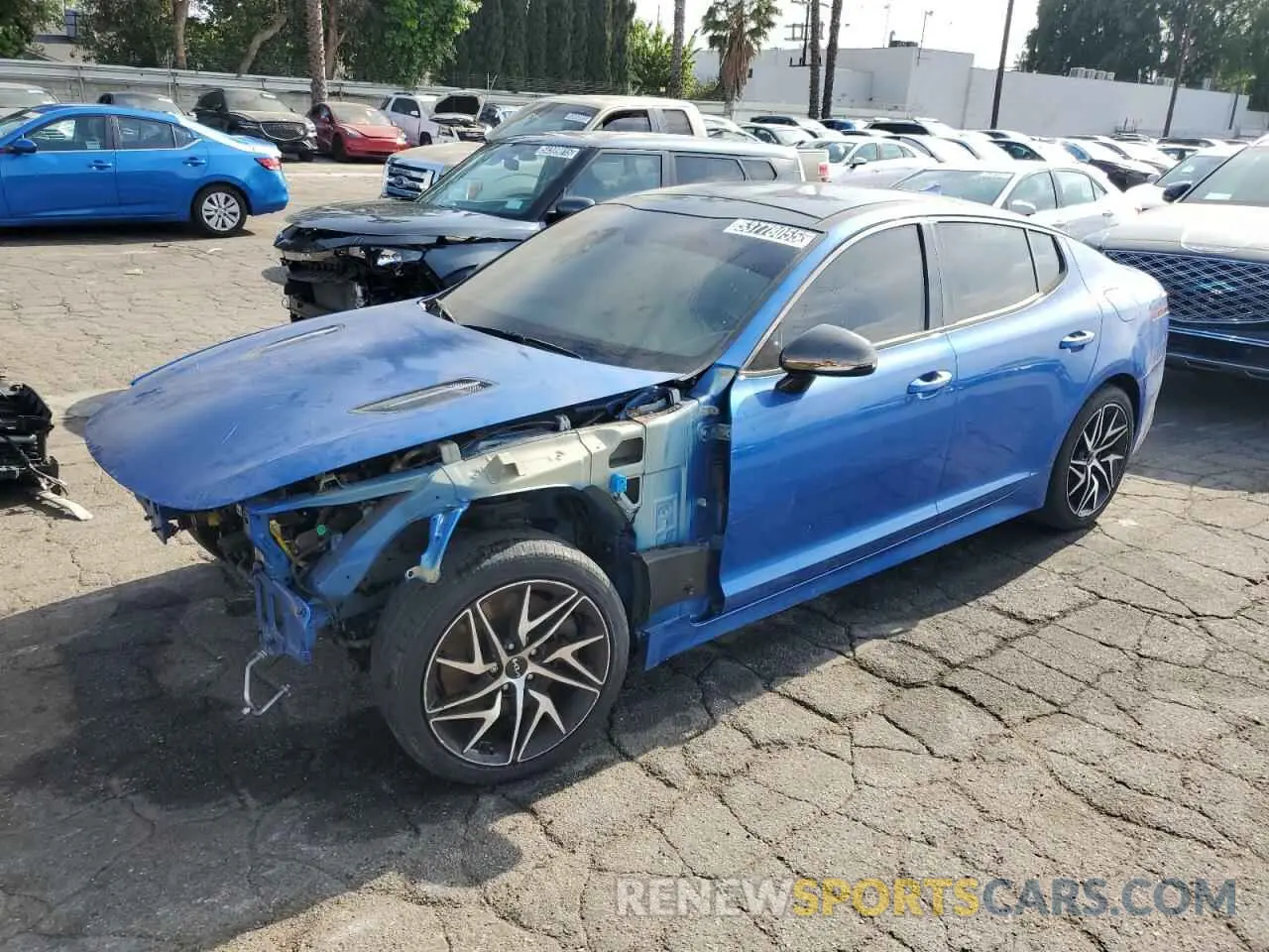 1 Photograph of a damaged car KNAE35LD2N6106184 KIA STINGER 2022