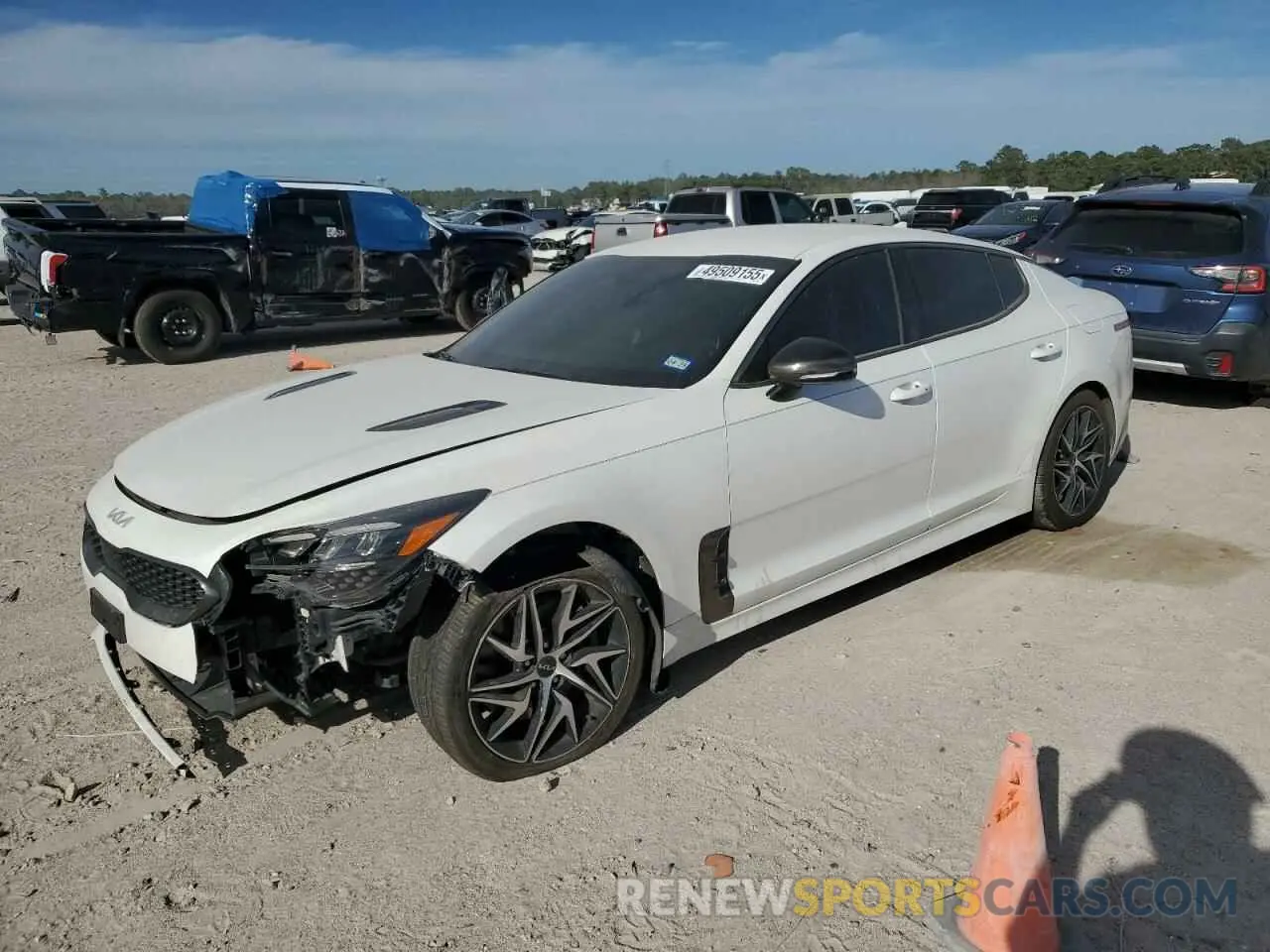 1 Photograph of a damaged car KNAE35LD4N6103996 KIA STINGER 2022
