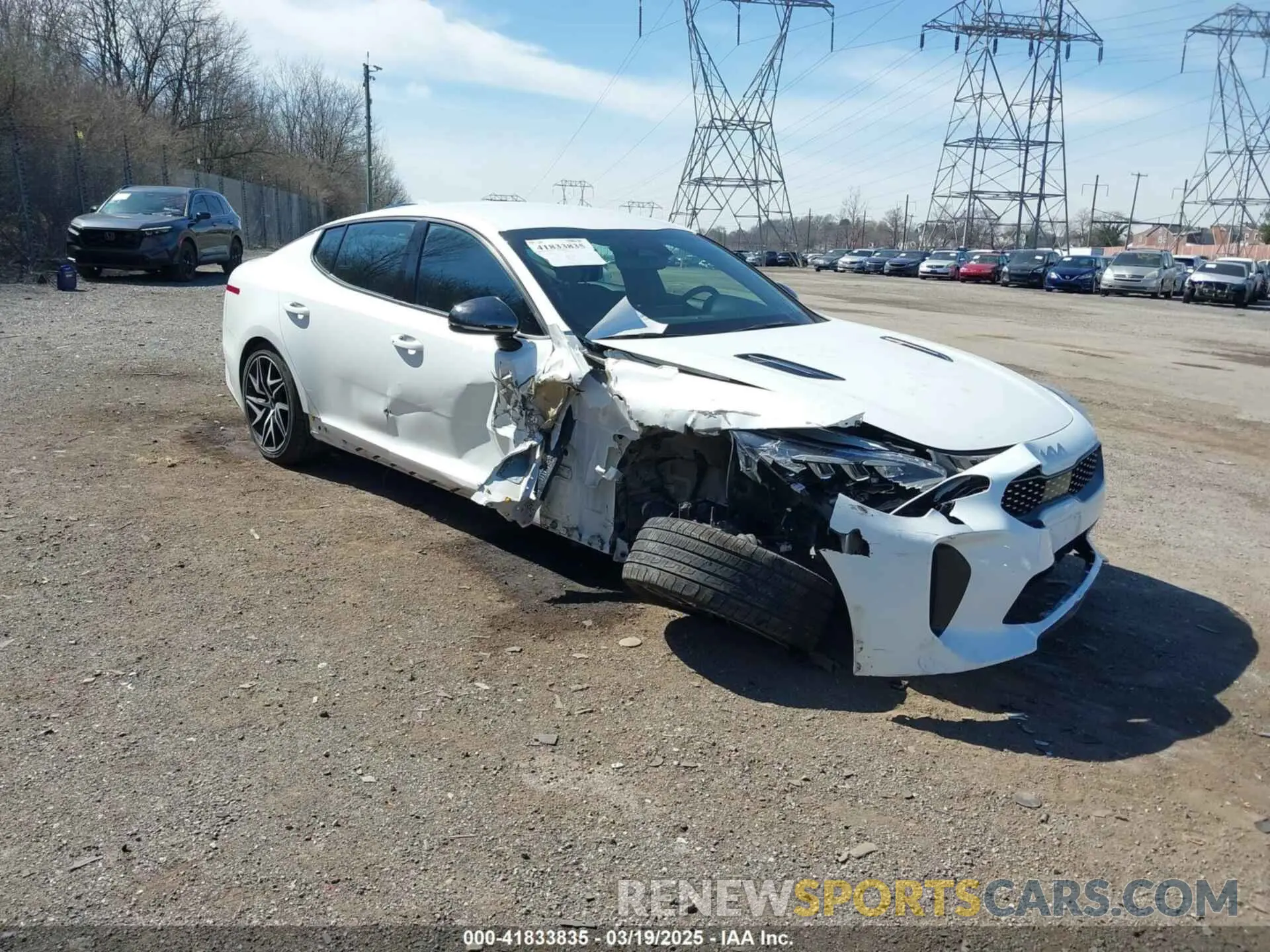 1 Photograph of a damaged car KNAE35LD9N6116078 KIA STINGER 2022