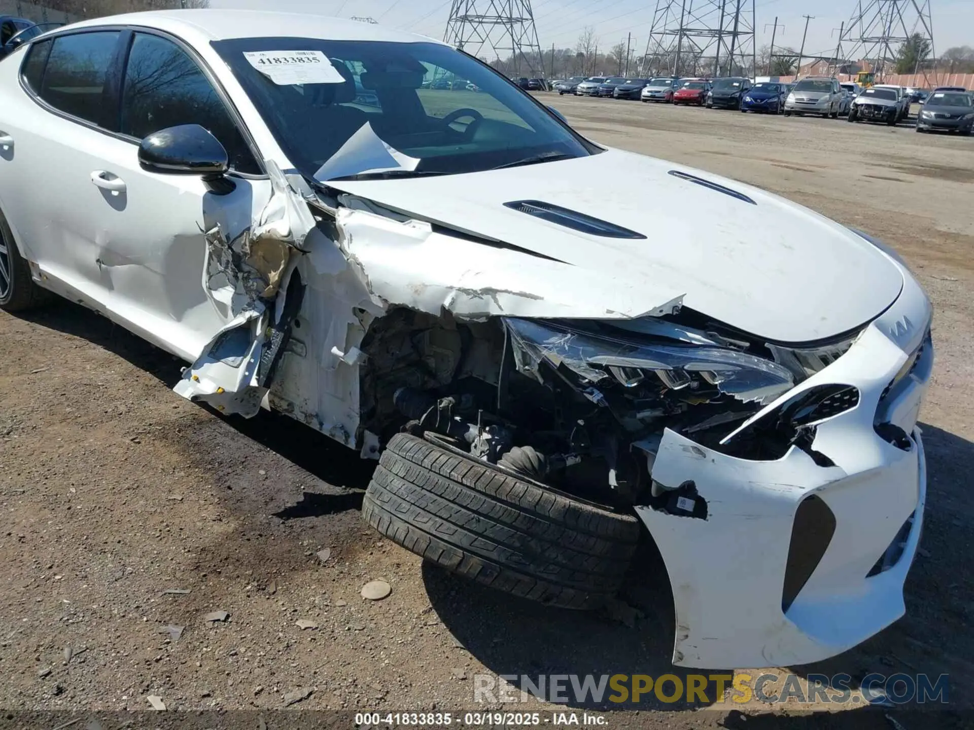 6 Photograph of a damaged car KNAE35LD9N6116078 KIA STINGER 2022