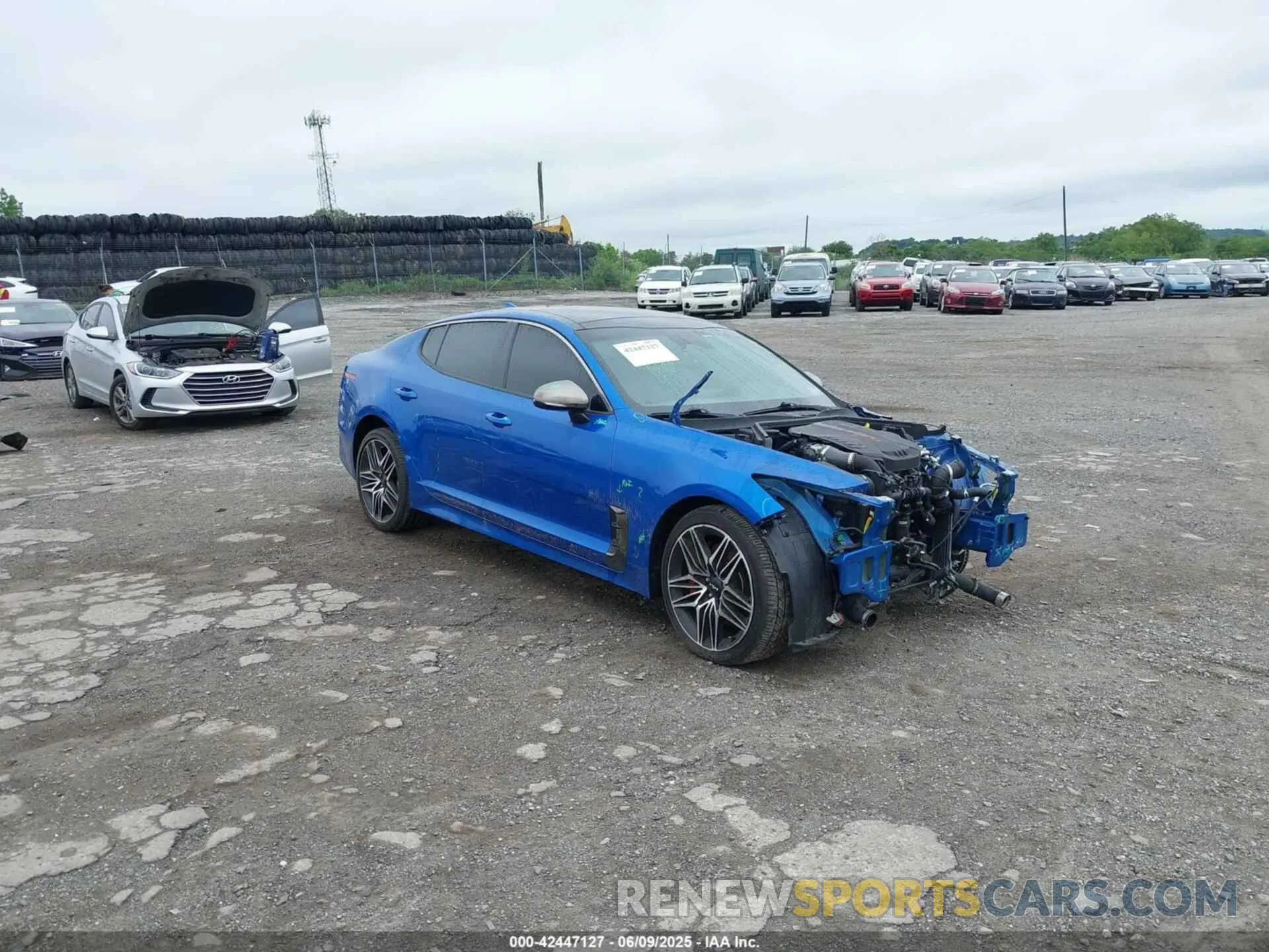 1 Photograph of a damaged car KNAE45LC7N6108100 KIA STINGER 2022
