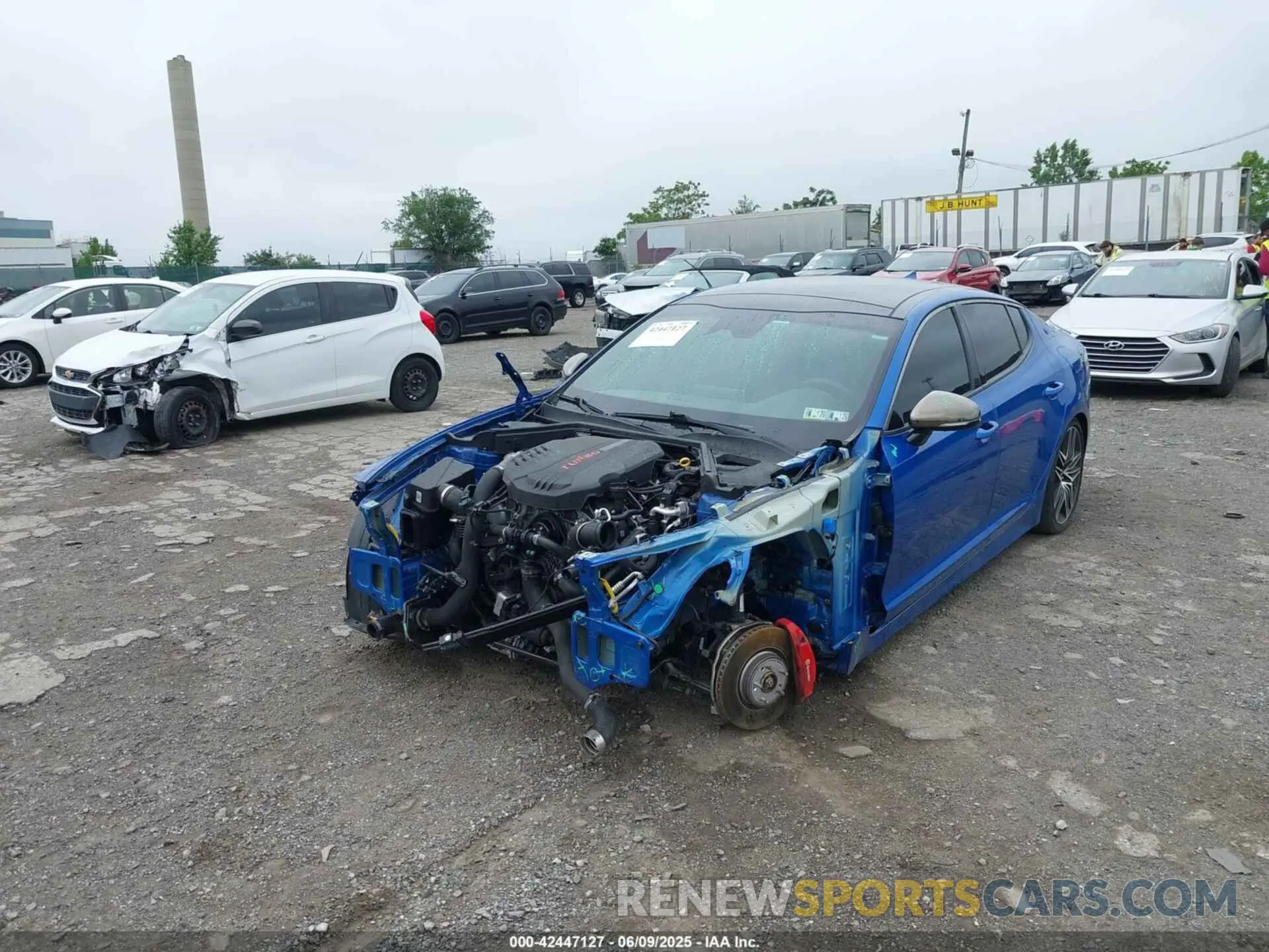 6 Photograph of a damaged car KNAE45LC7N6108100 KIA STINGER 2022