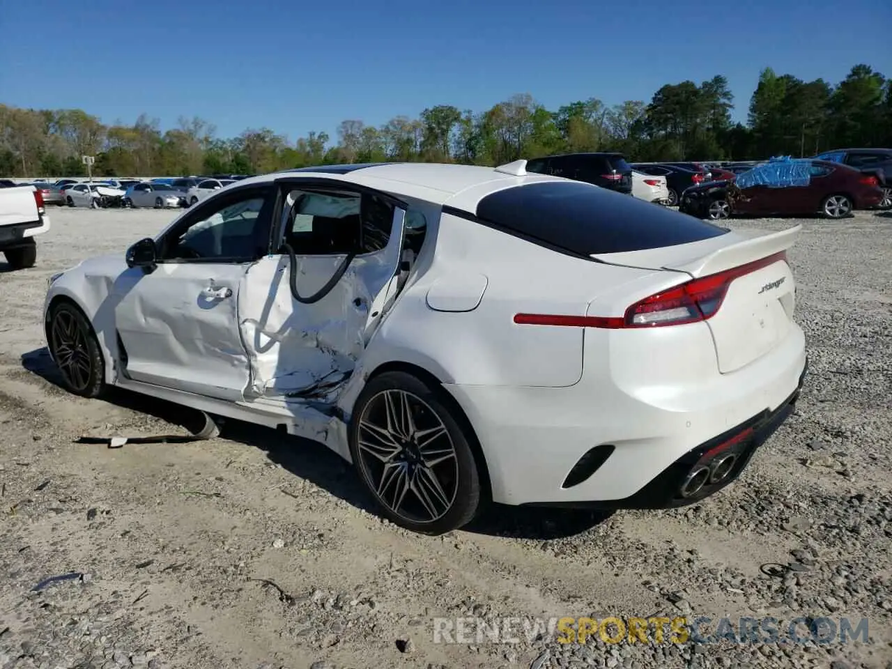 2 Photograph of a damaged car KNAE55LC3N6101660 KIA STINGER 2022