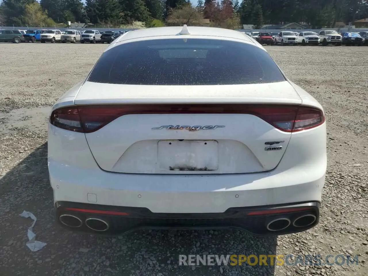 6 Photograph of a damaged car KNAE55LC6N6115780 KIA STINGER 2022