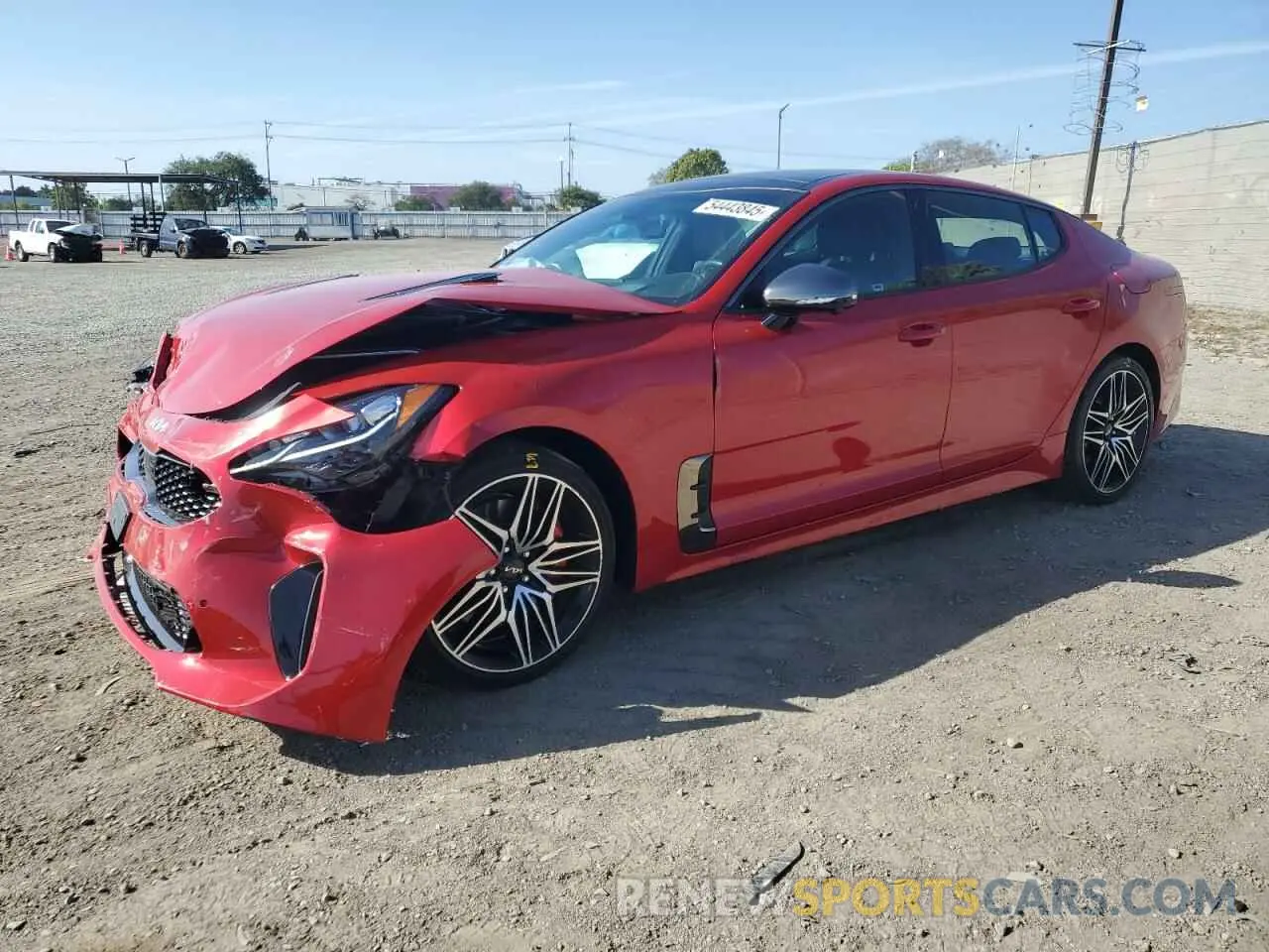 1 Photograph of a damaged car KNAE55LC7N6101855 KIA STINGER 2022