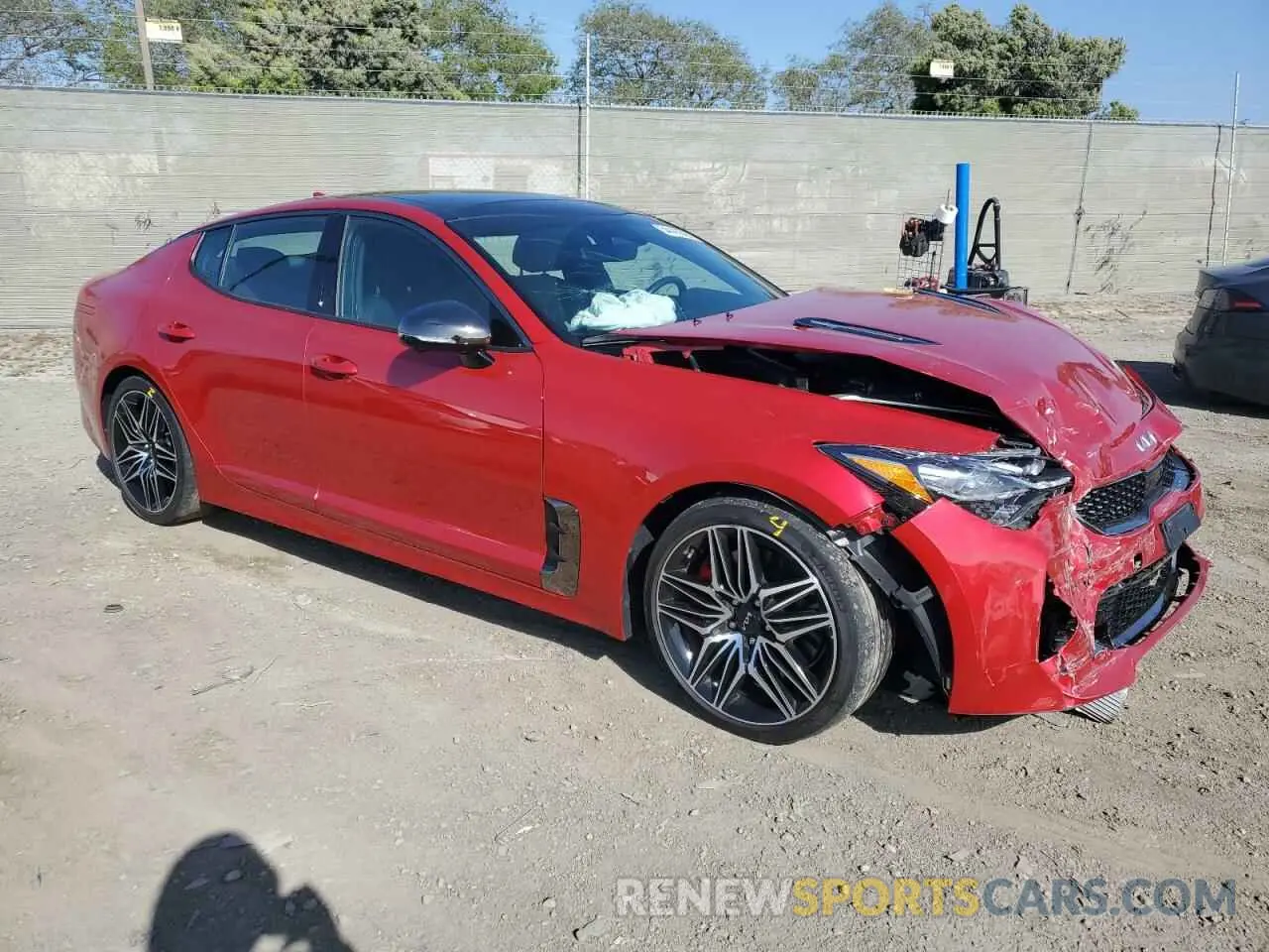 4 Photograph of a damaged car KNAE55LC7N6101855 KIA STINGER 2022