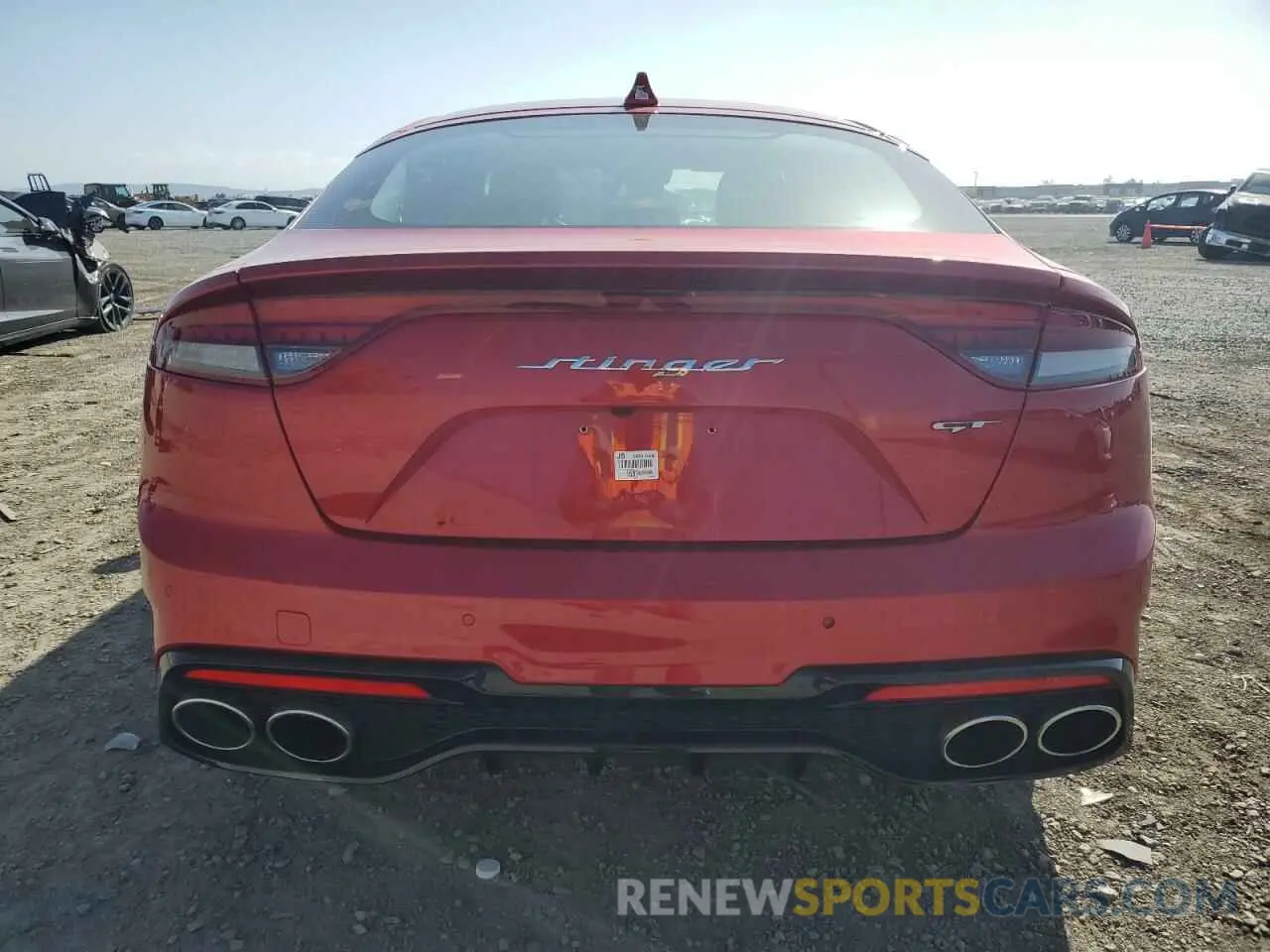 6 Photograph of a damaged car KNAE55LC7N6101855 KIA STINGER 2022