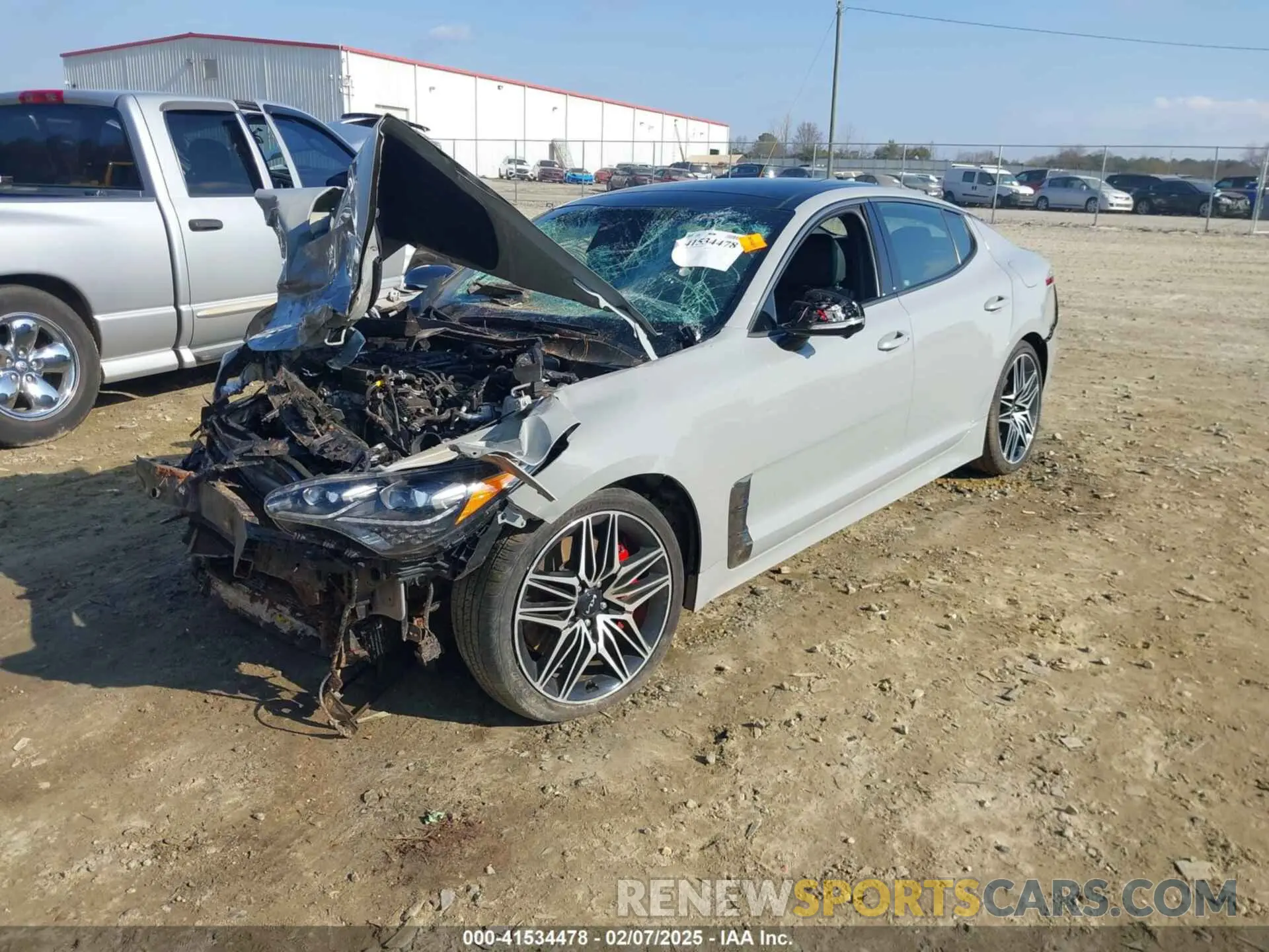 2 Photograph of a damaged car KNAE55LC8N6110483 KIA STINGER 2022