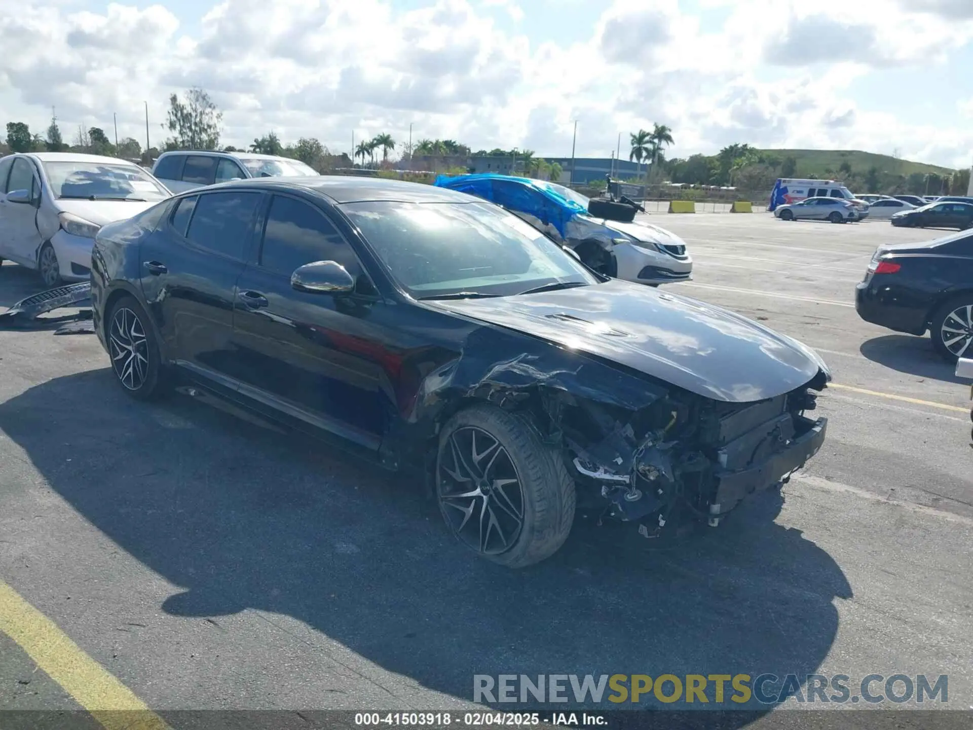 1 Photograph of a damaged car KNAE35LD0P6132446 KIA STINGER 2023