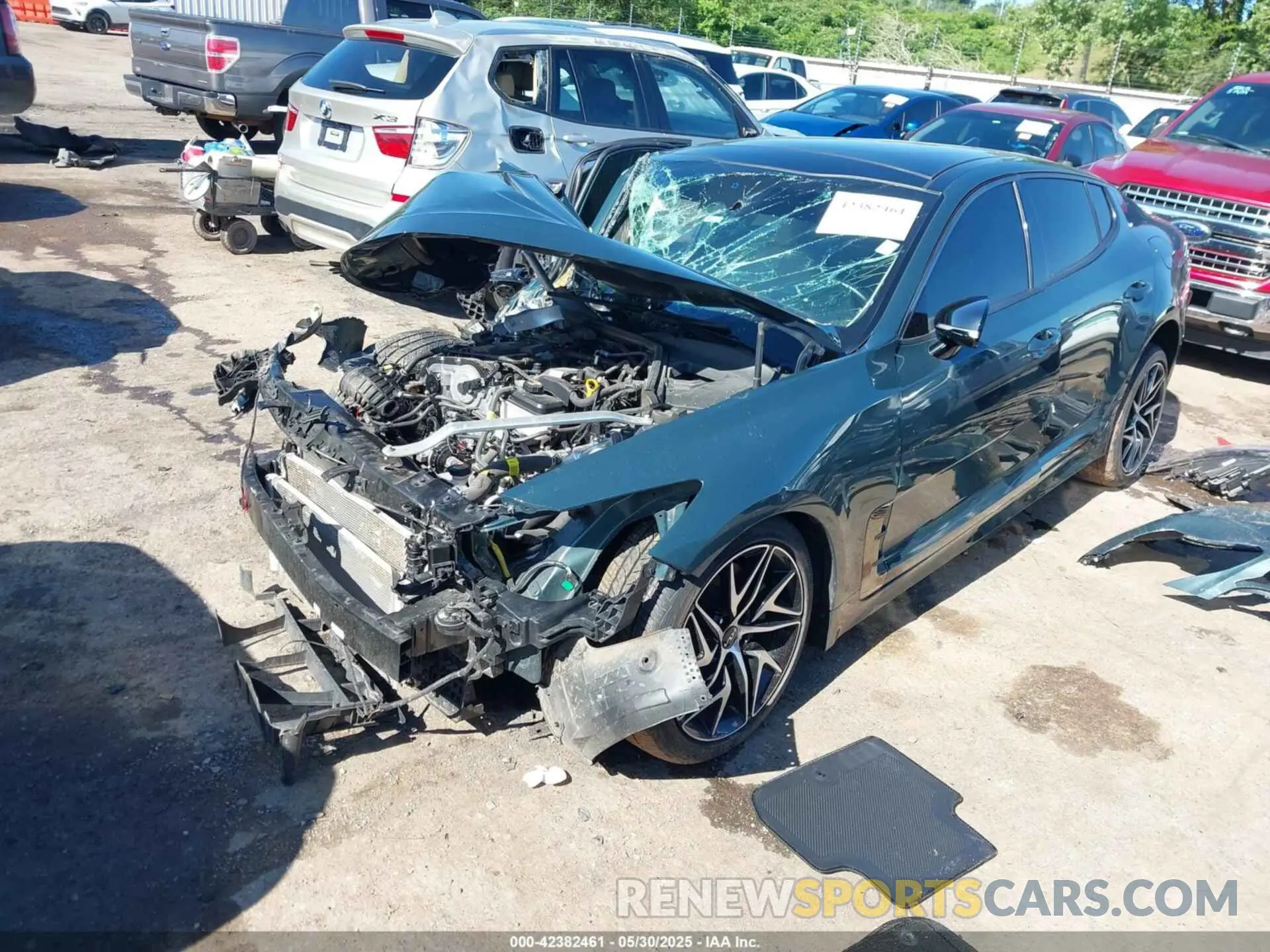 2 Photograph of a damaged car KNAE35LD4P6135270 KIA STINGER 2023