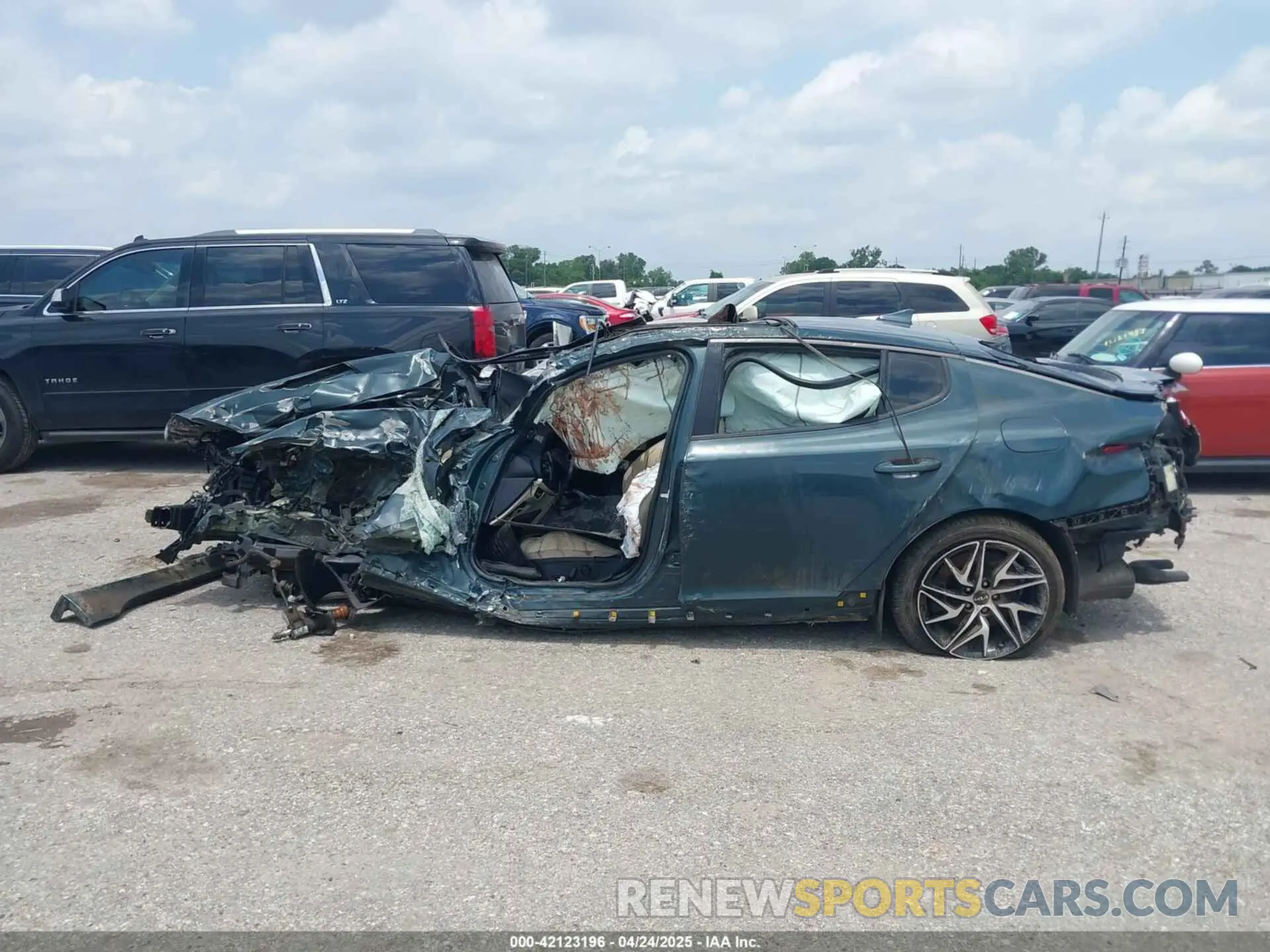 13 Photograph of a damaged car KNAE35LD7P6134887 KIA STINGER 2023