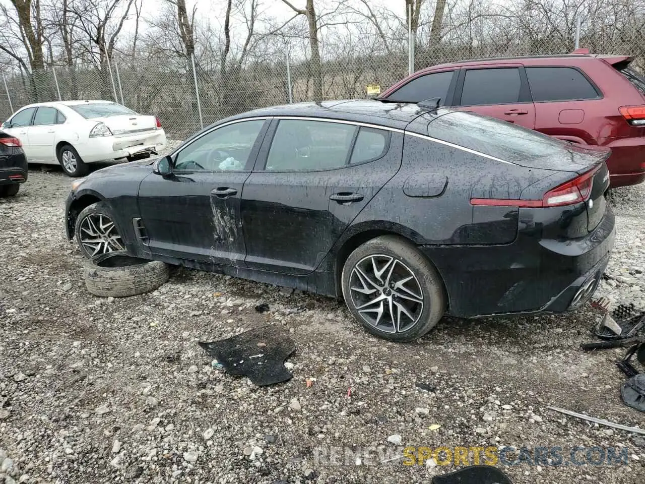 2 Photograph of a damaged car KNAE35LD9P6125169 KIA STINGER 2023