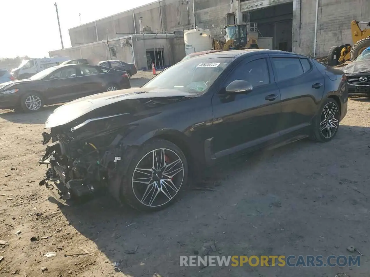 1 Photograph of a damaged car KNAE55LC0P6128284 KIA STINGER 2023