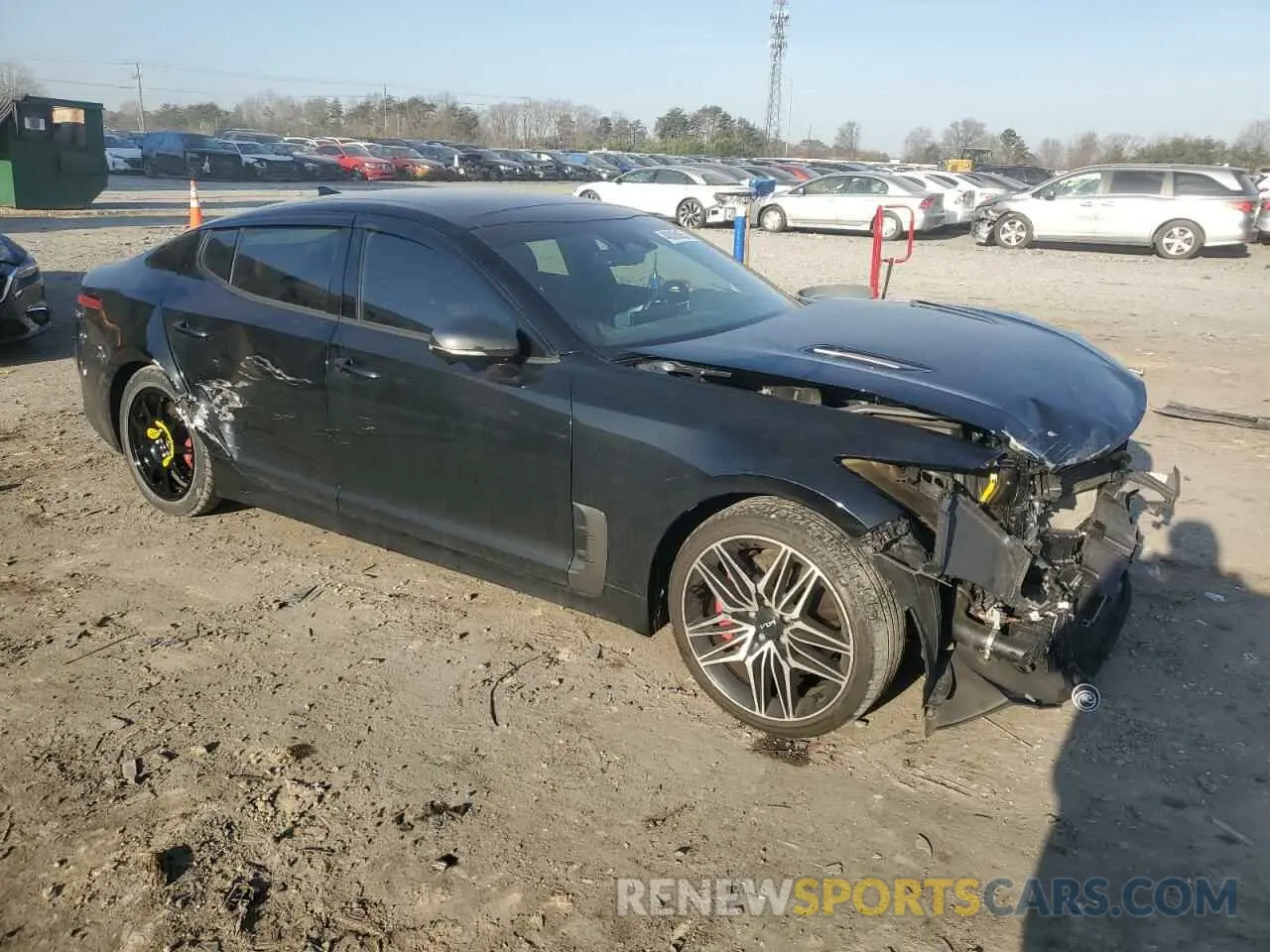 4 Photograph of a damaged car KNAE55LC0P6128284 KIA STINGER 2023