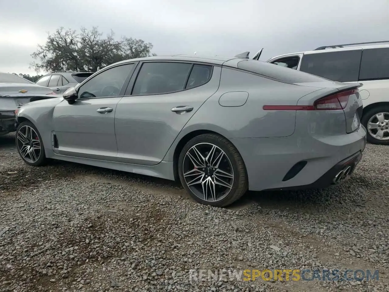 2 Photograph of a damaged car KNAE55LC1P6130688 KIA STINGER 2023