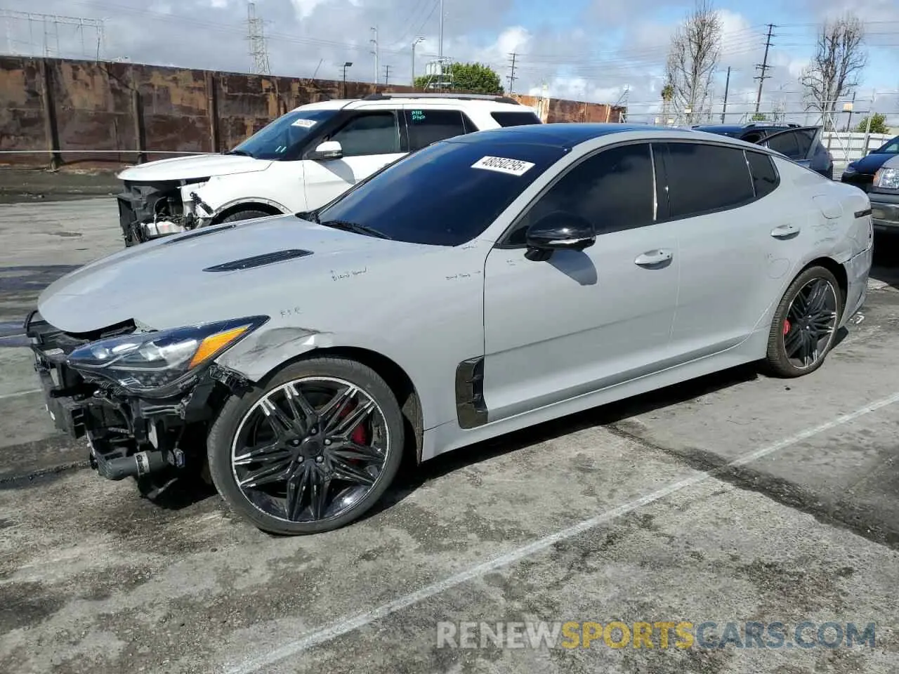 1 Photograph of a damaged car KNAE55LC1P6135390 KIA STINGER 2023
