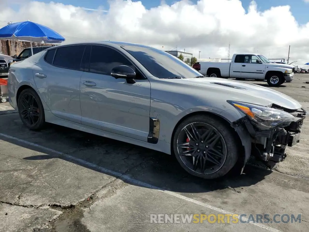 4 Photograph of a damaged car KNAE55LC1P6135390 KIA STINGER 2023