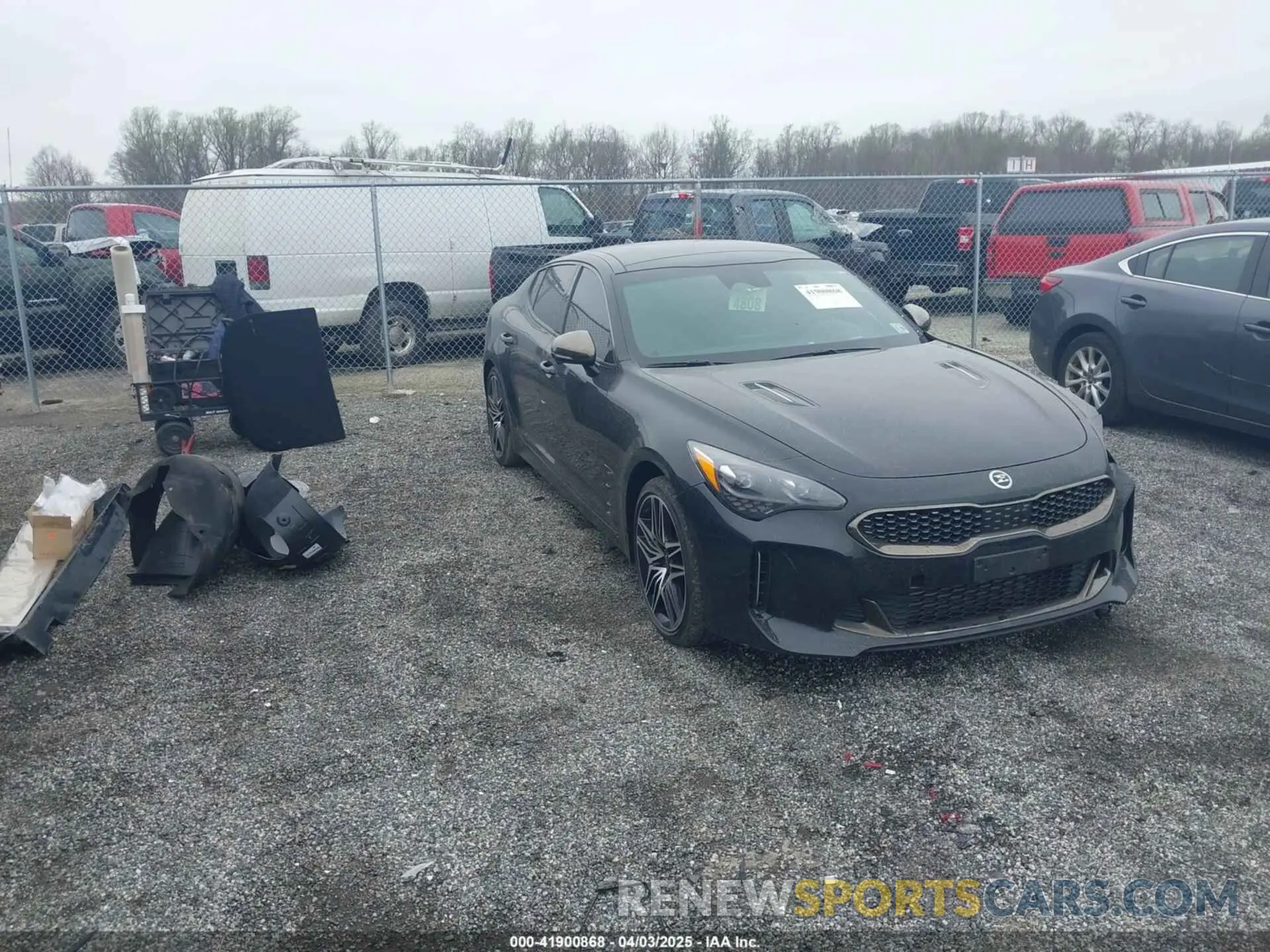 1 Photograph of a damaged car KNAE55LC2P6135737 KIA STINGER 2023