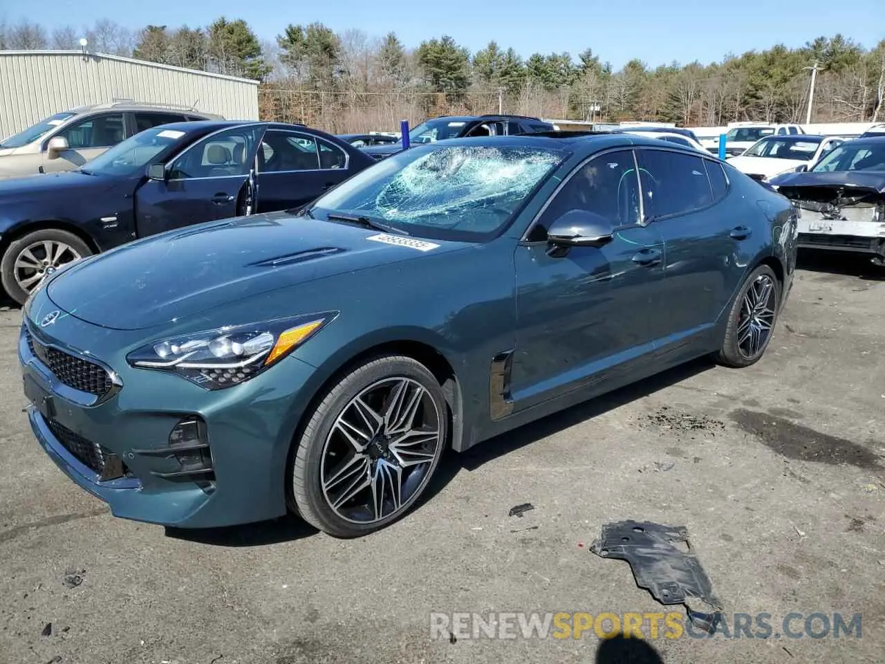 1 Photograph of a damaged car KNAE55LC3P6122804 KIA STINGER 2023